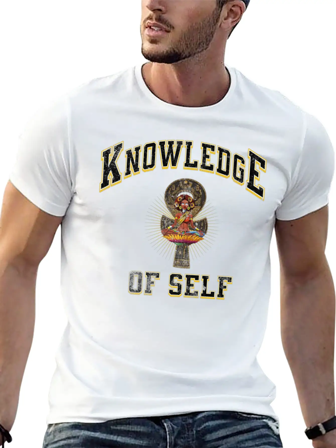 Knowledge Self Afrocentric Clothing Premium Essential Unisex Summer Tee – Soft Cotton Casual Fit