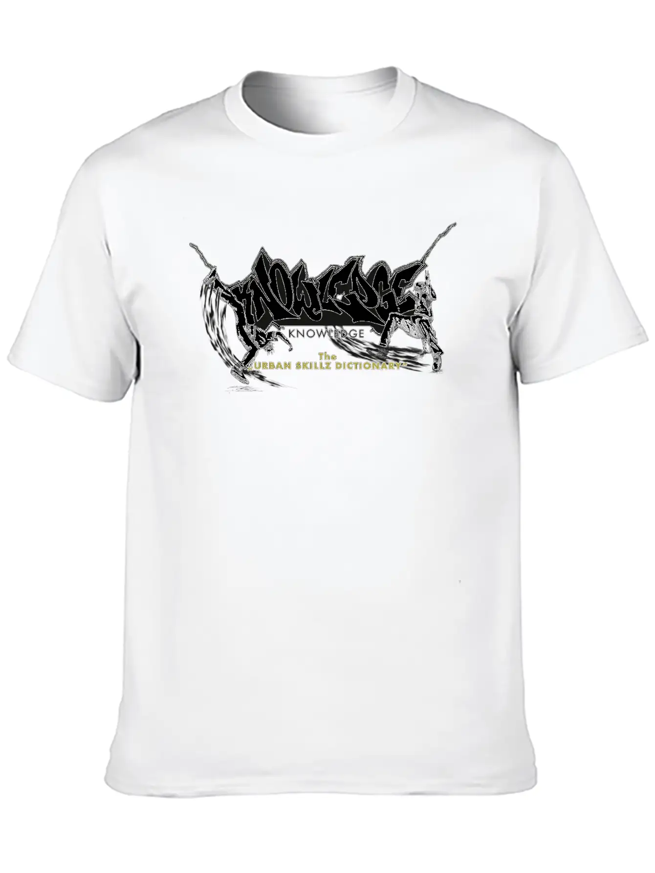 KNOWLEDGE - The Urban Skillz Dictionary - Promo Sh Basic Graphic T-Shirt – Daily Comfort In Soft Cotton