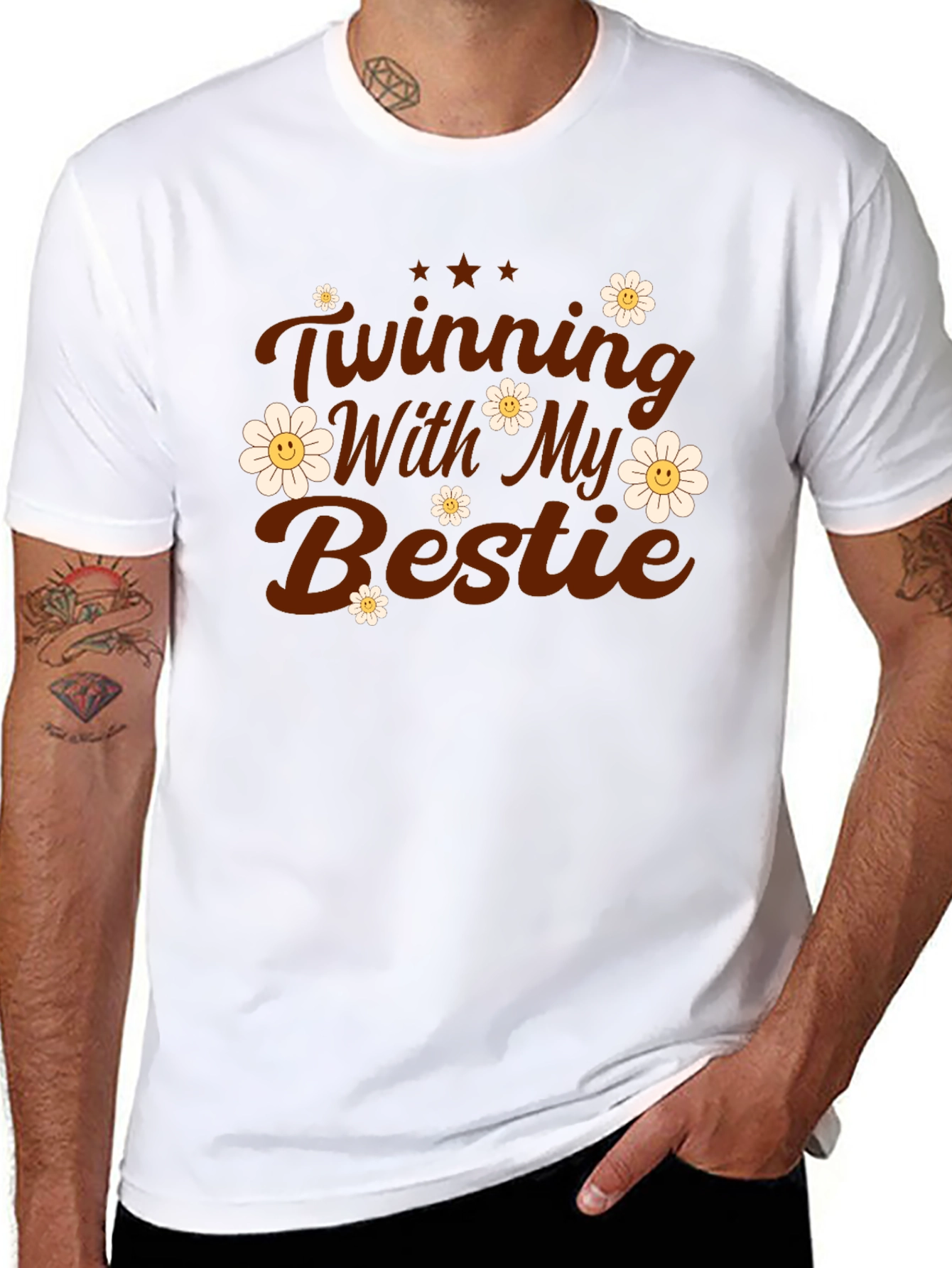 Twinning With My Bestie Graphic Tee