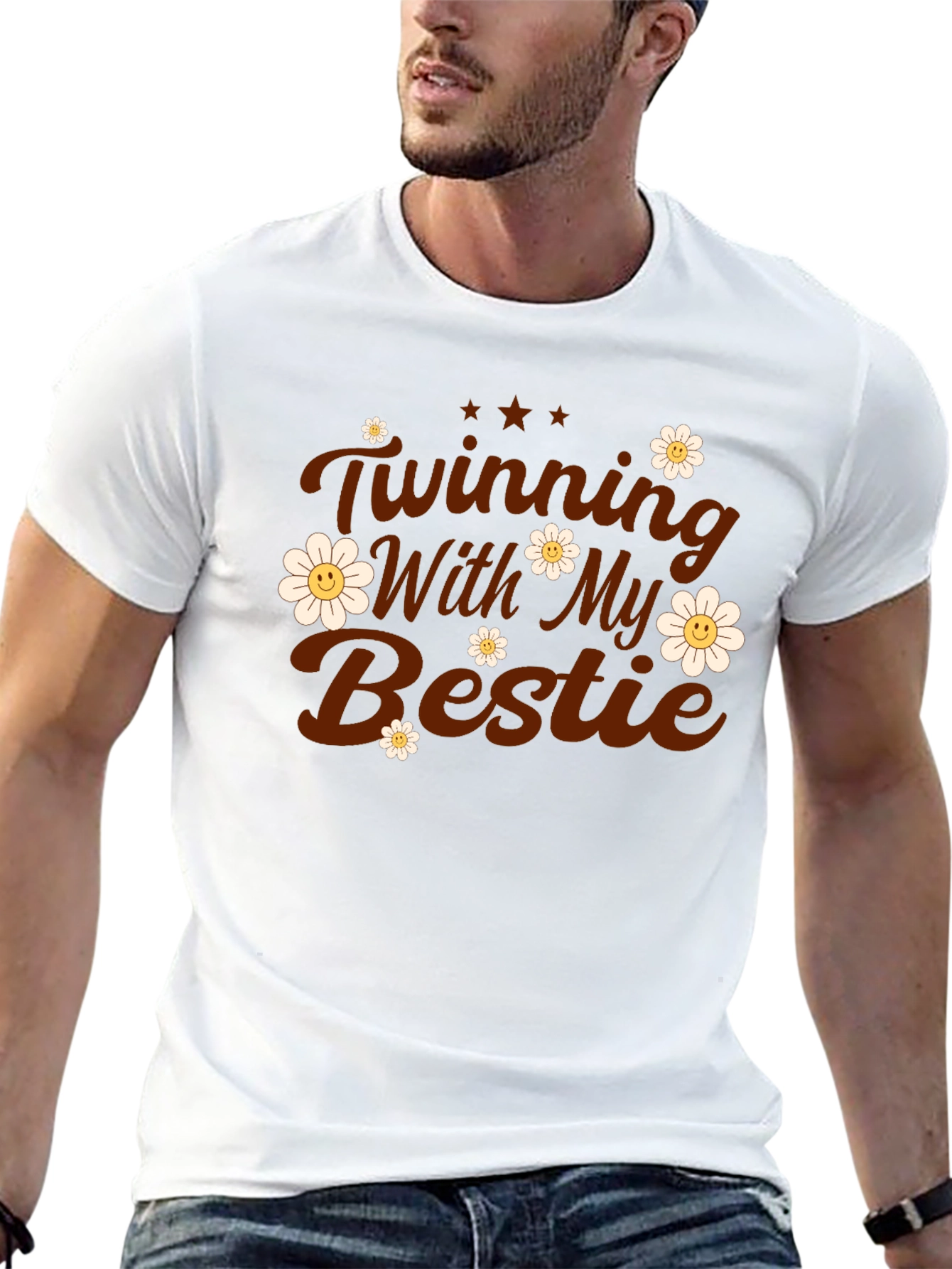 Twinning With My Bestie Graphic Tee