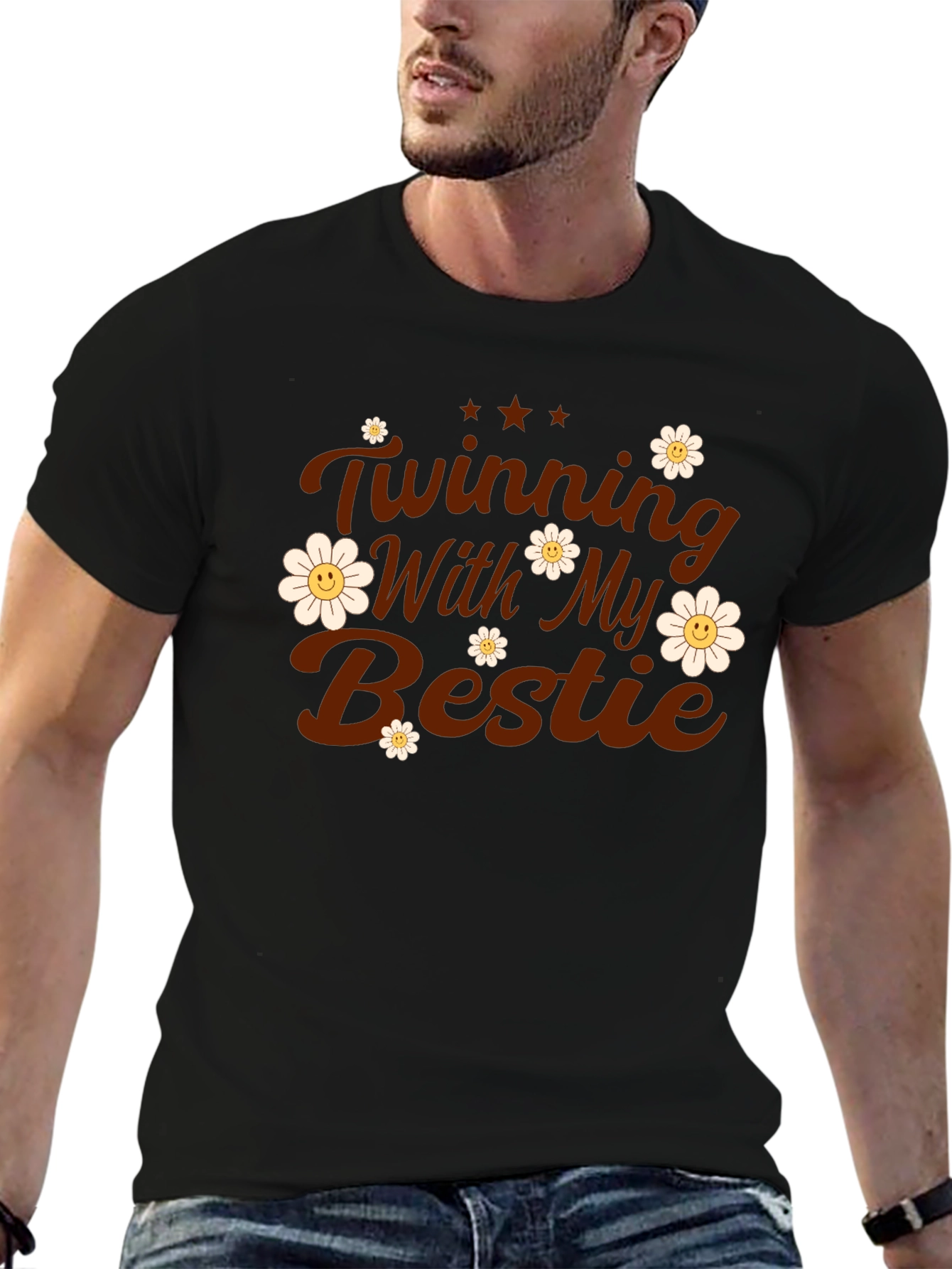 Twinning With My Bestie Graphic Tee