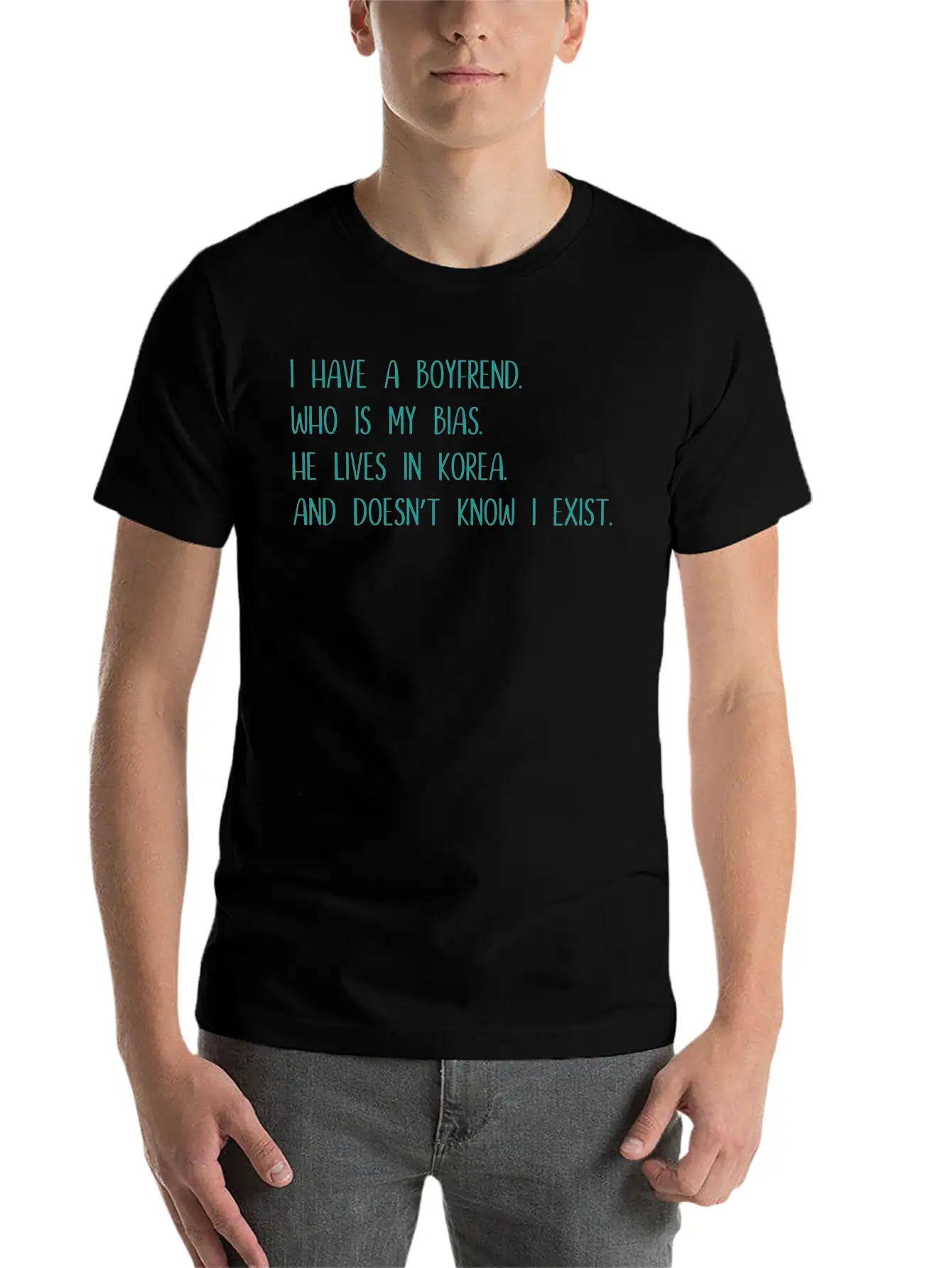 Korea K - Pop Music Gift Saying Basic Graphic T-Shirt – Daily Comfort In Soft Cotton