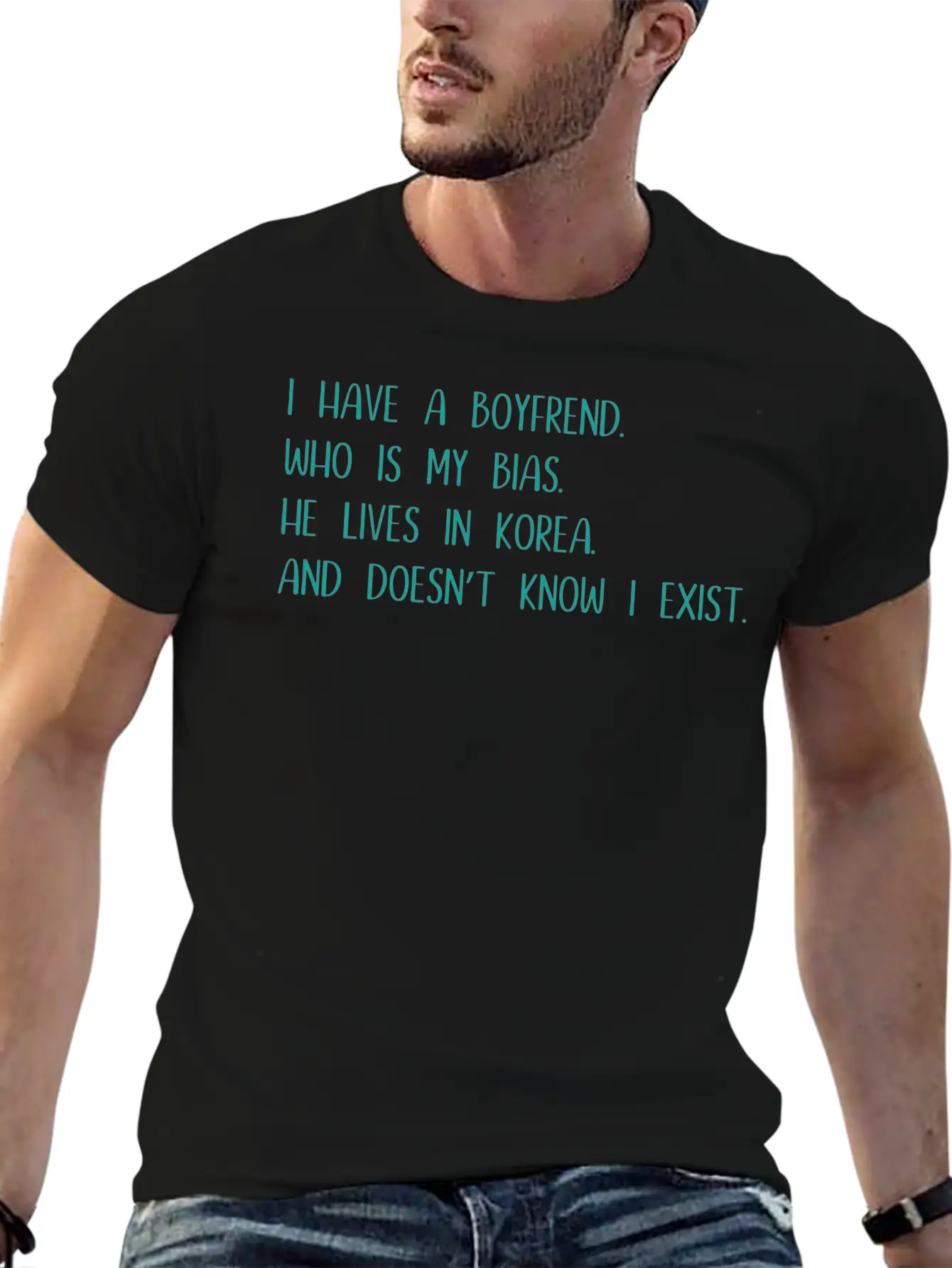 Korea K - Pop Music Gift Saying Basic Graphic T-Shirt – Daily Comfort In Soft Cotton