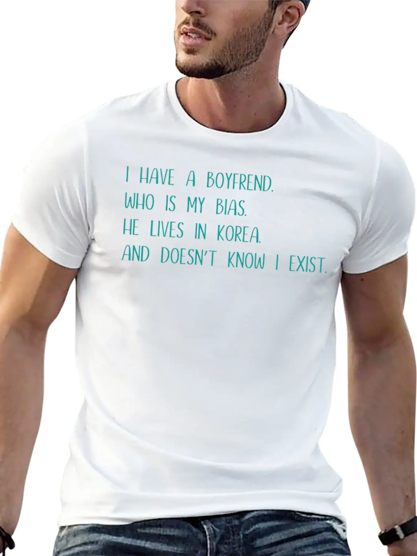 Korea K - Pop Music Gift Saying Basic Graphic T-Shirt – Daily Comfort In Soft Cotton