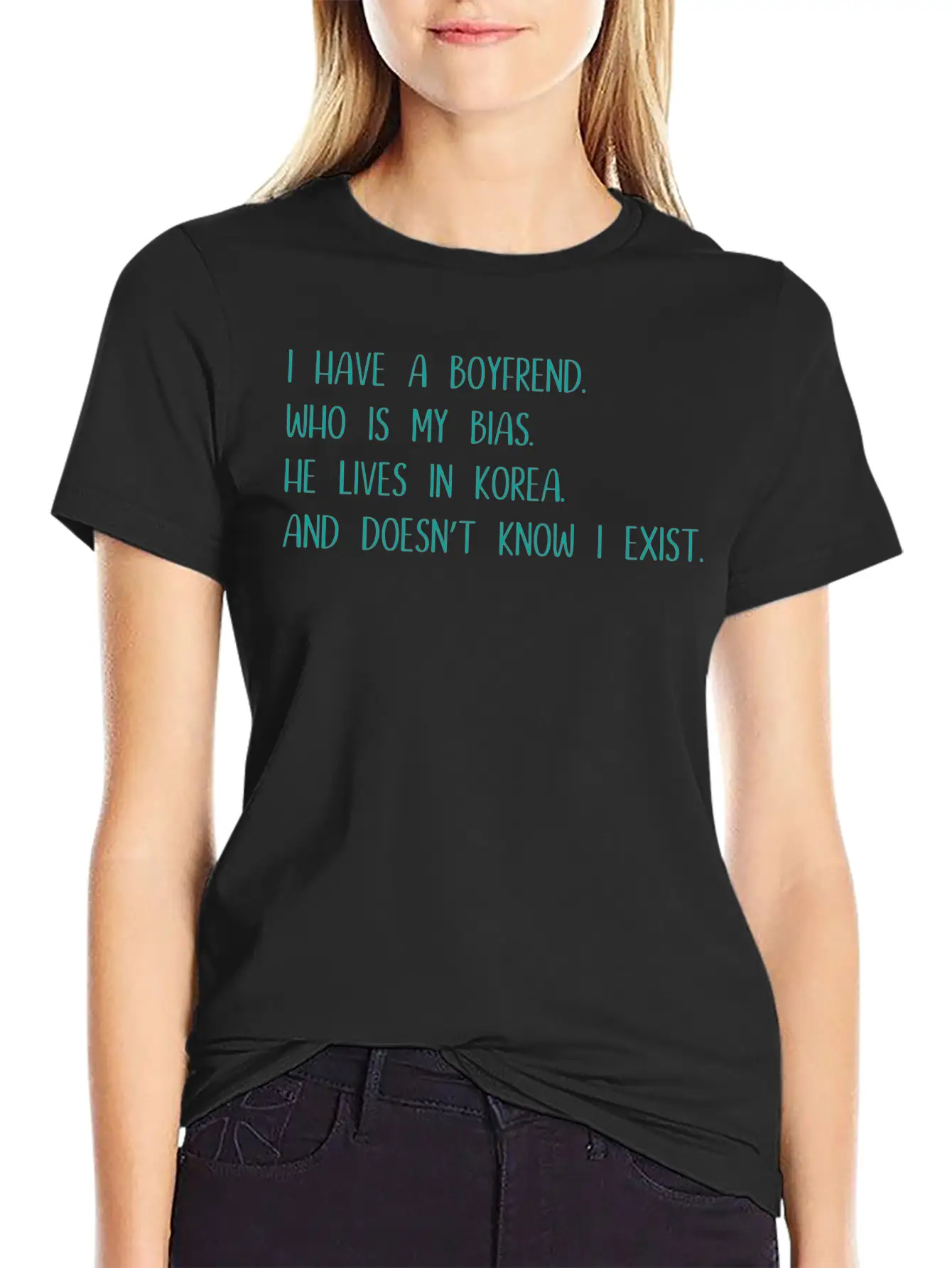 Korea K - Pop Music Gift Saying Basic Graphic T-Shirt – Daily Comfort In Soft Cotton