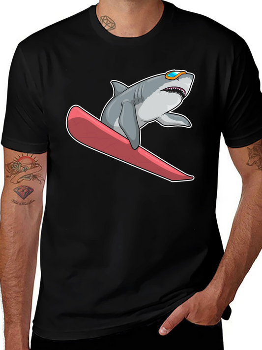 Cool Shark Snowboard T-Shirt