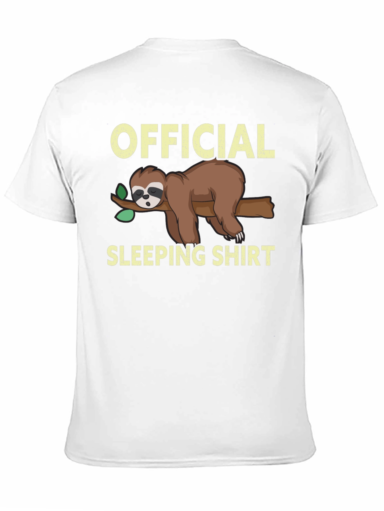 Official Sloth Sleeping Shirt - Funny Cartoon Tee