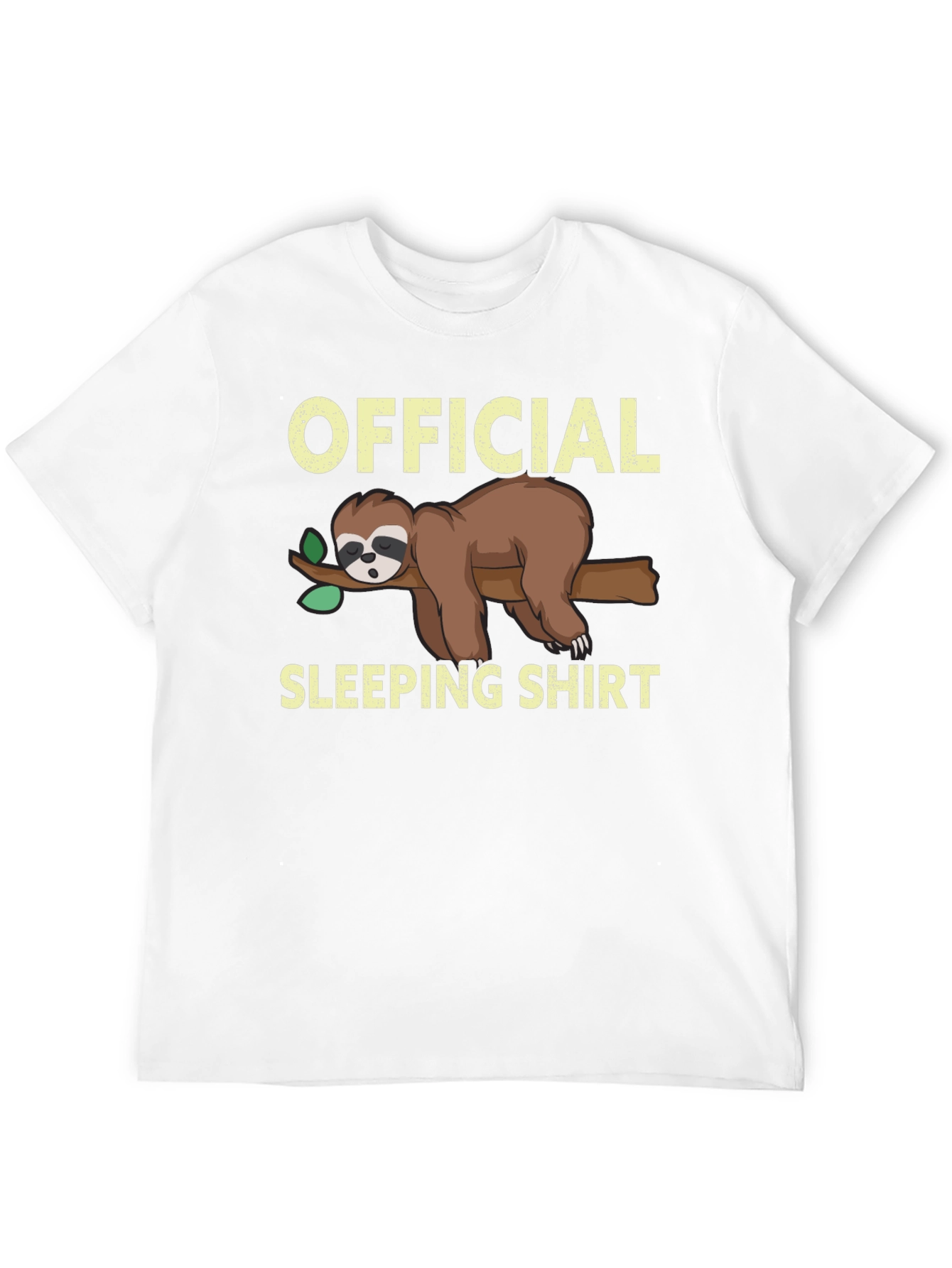 Official Sloth Sleeping Shirt - Funny Cartoon Tee