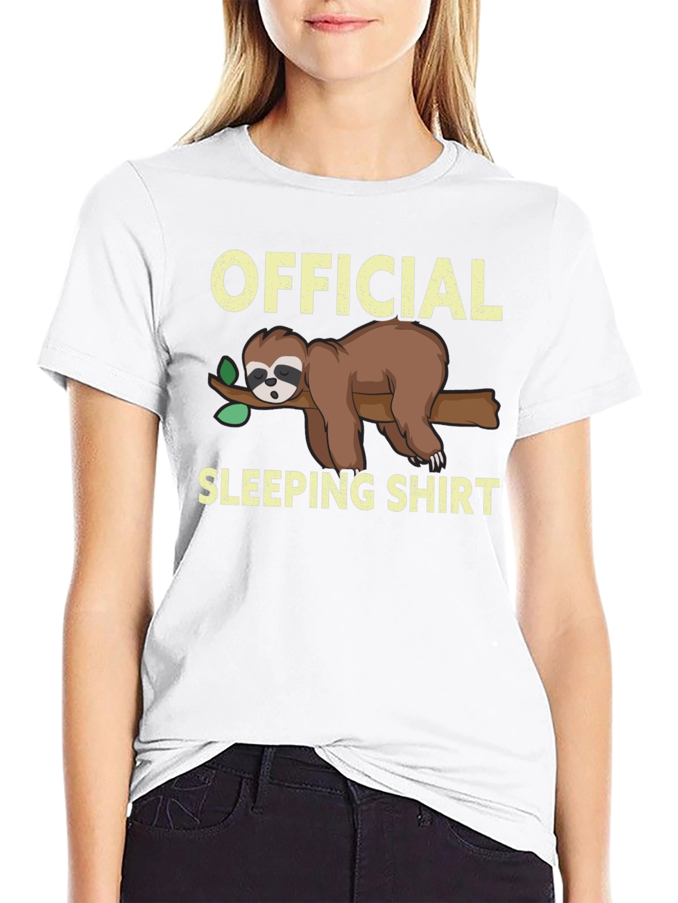 Official Sloth Sleeping Shirt - Funny Cartoon Tee