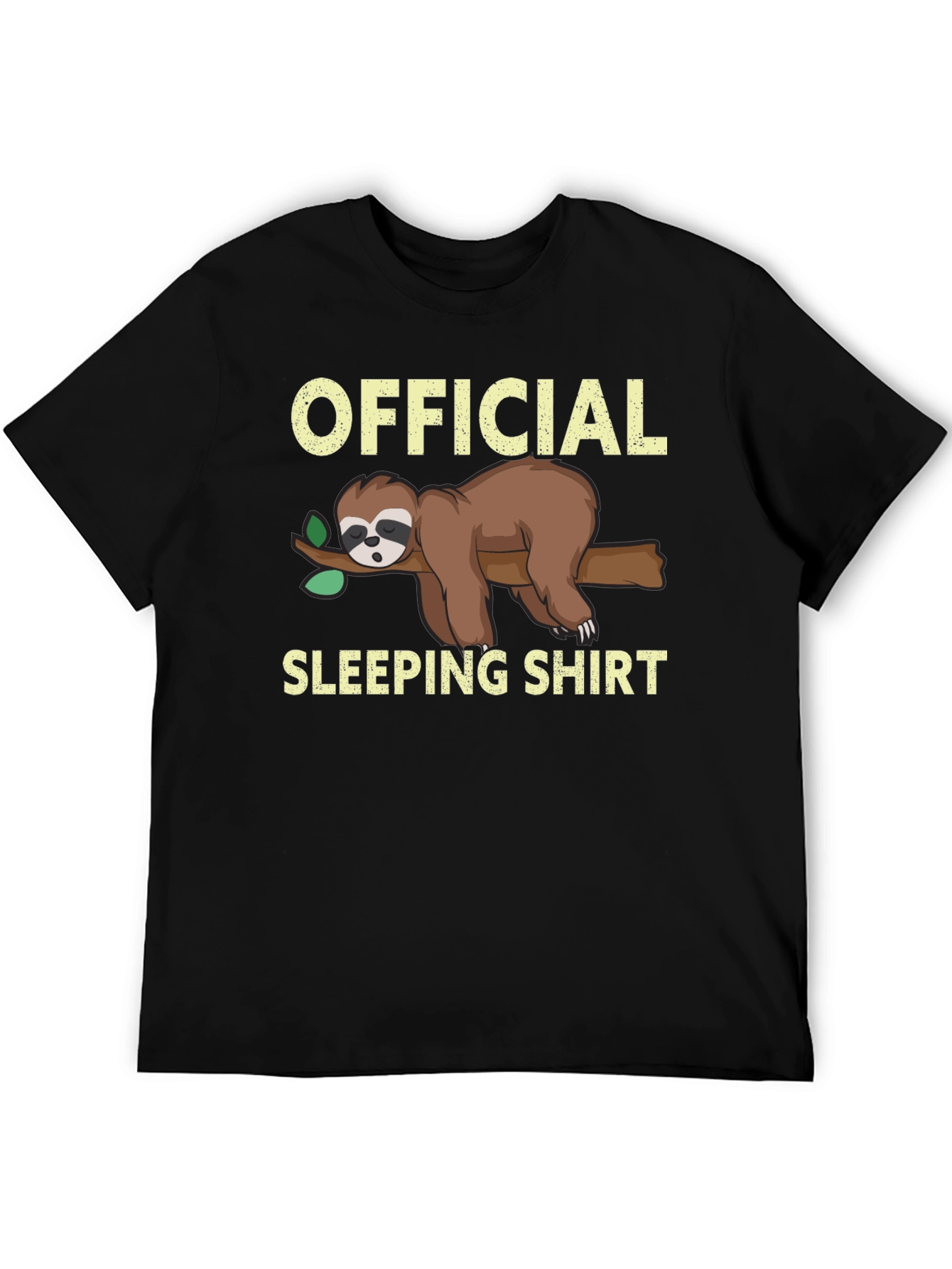 Official Sloth Sleeping Shirt - Funny Cartoon Tee