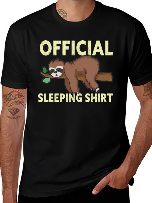 Official Sloth Sleeping Shirt - Funny Cartoon Tee