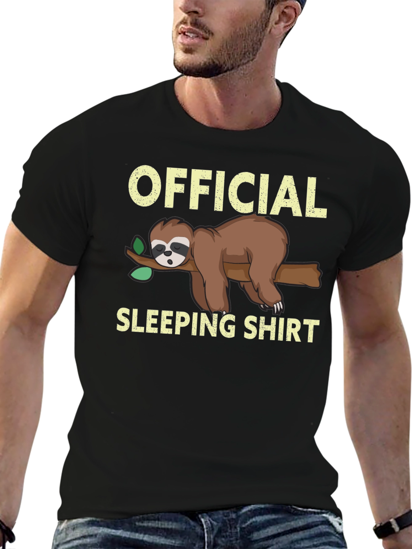 Official Sloth Sleeping Shirt - Funny Cartoon Tee