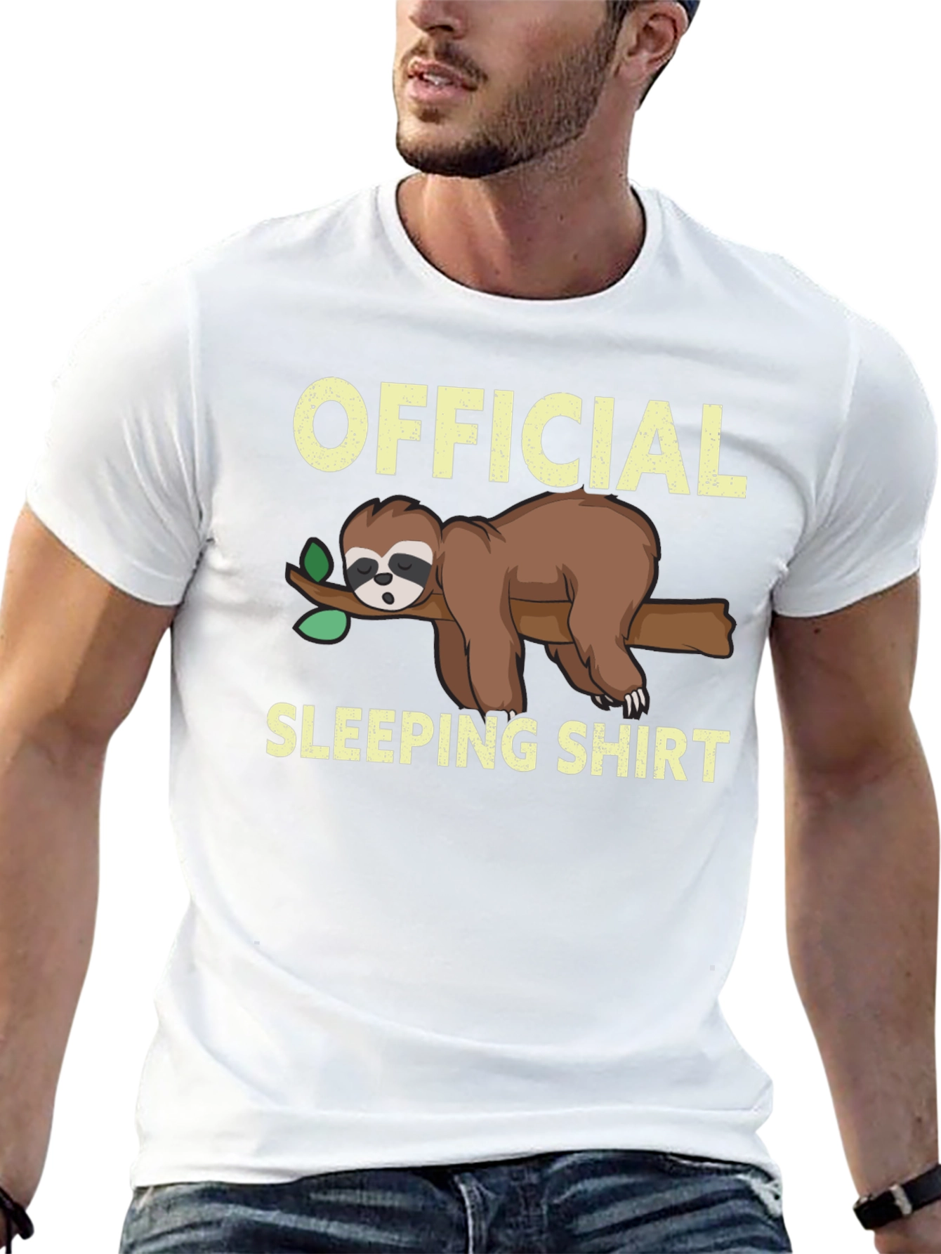 Official Sloth Sleeping Shirt - Funny Cartoon Tee