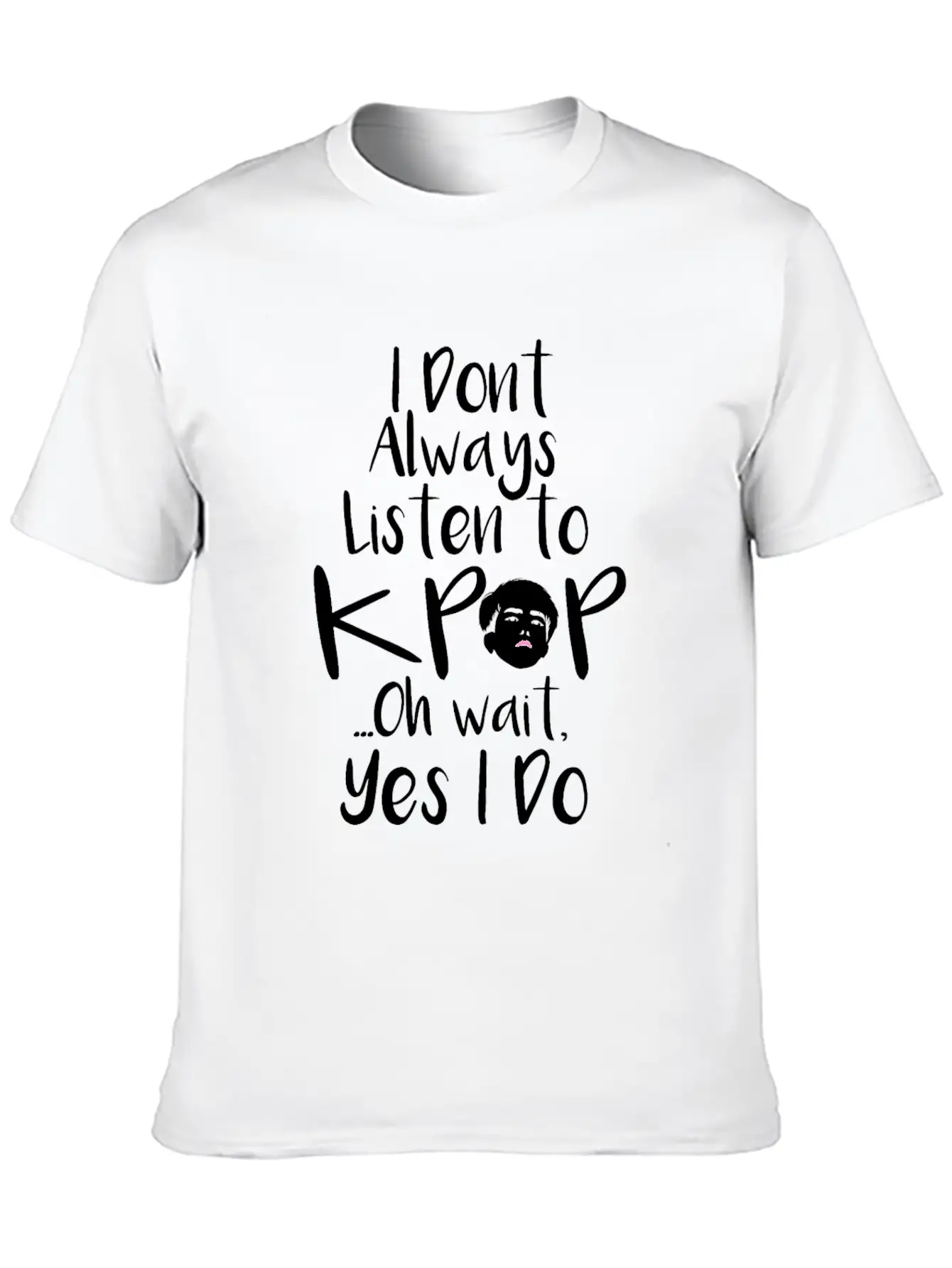 KPop K-pop Saying Unisex Casual T-Shirt – Clean Design For Daily Comfort