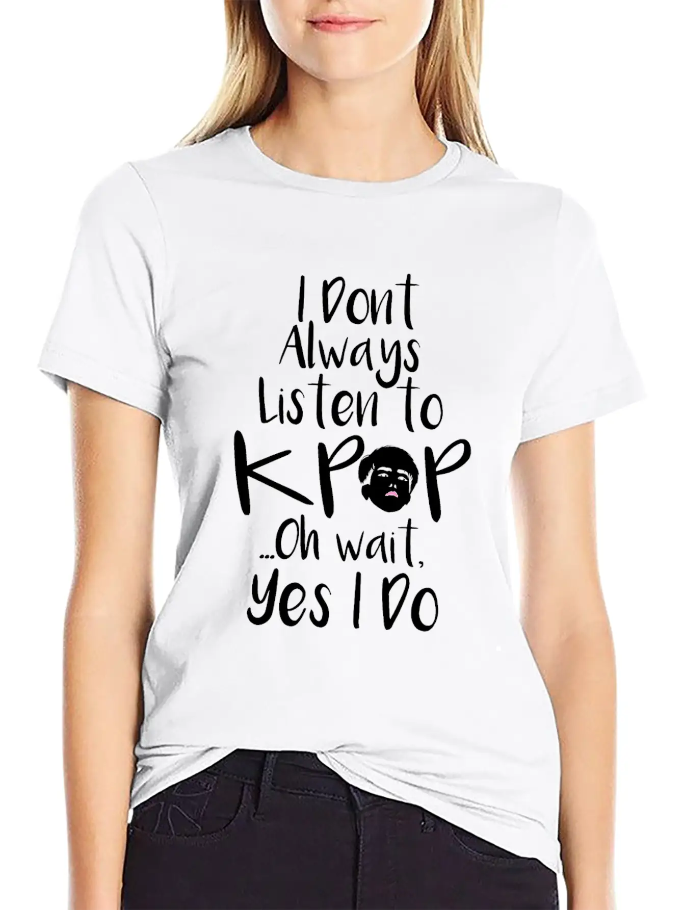 KPop K-pop Saying Unisex Casual T-Shirt – Clean Design For Daily Comfort