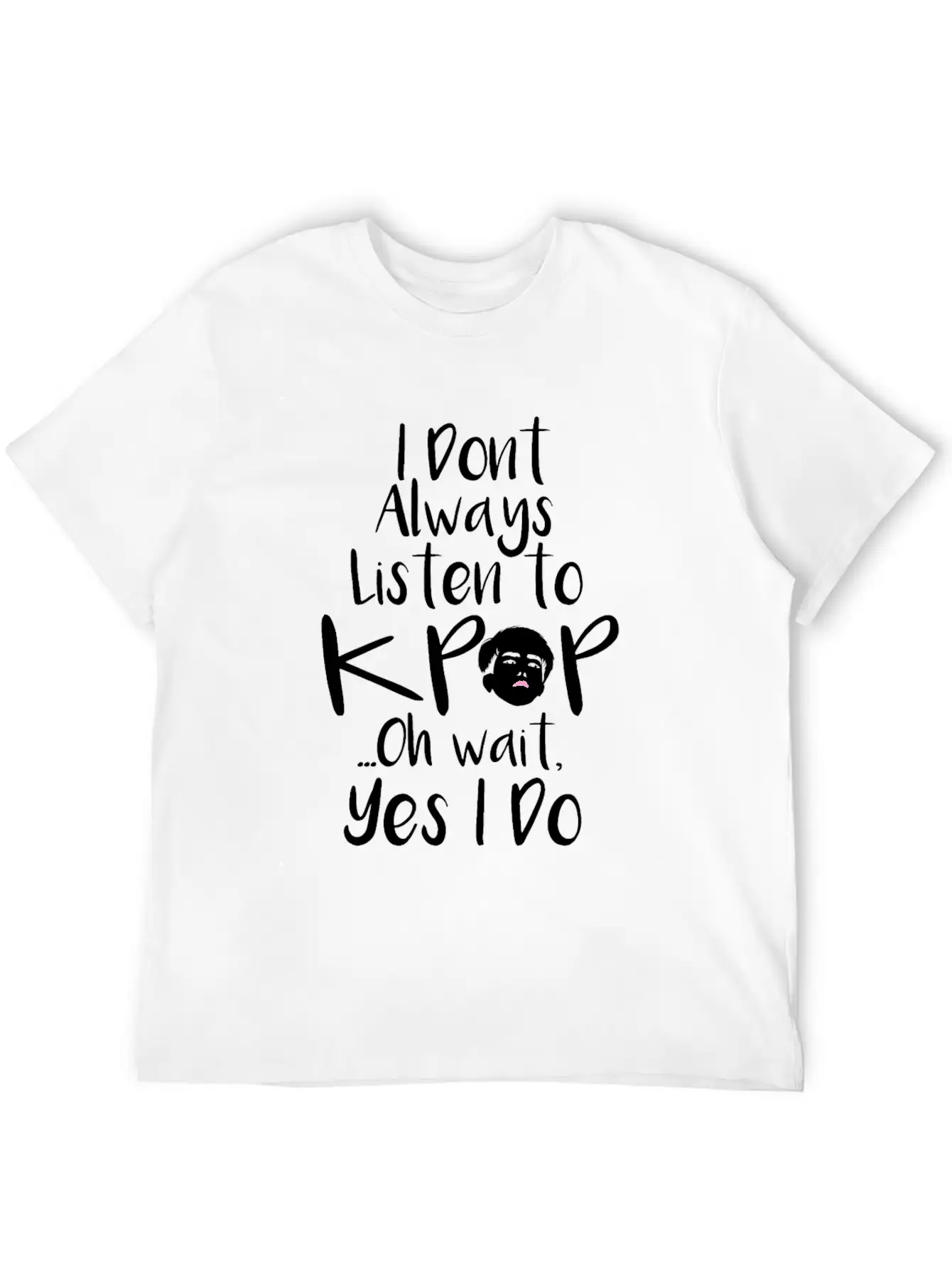 KPop K-pop Saying Unisex Casual T-Shirt – Clean Design For Daily Comfort