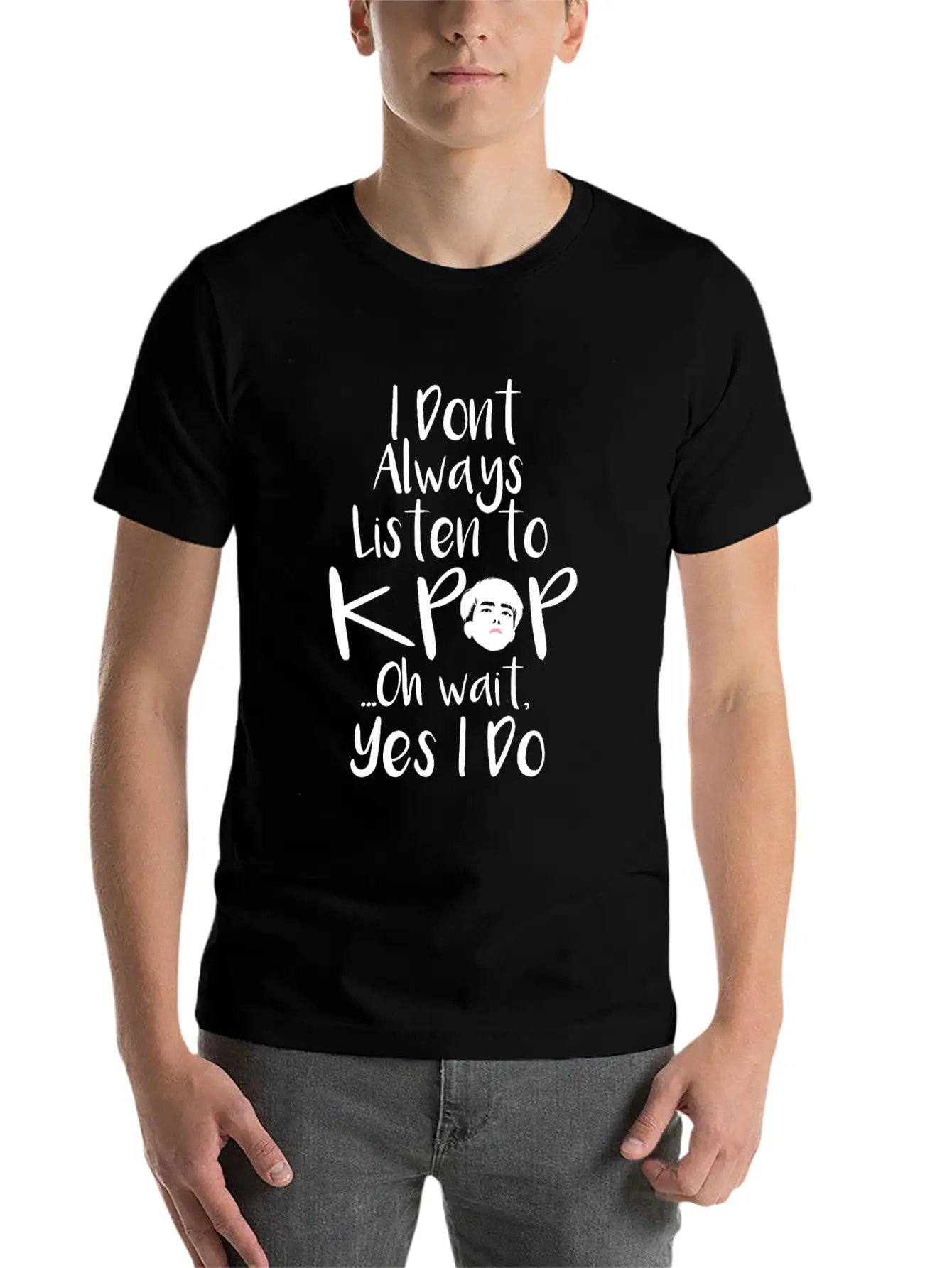 KPop K-pop Saying Unisex Casual T-Shirt – Clean Design For Daily Comfort