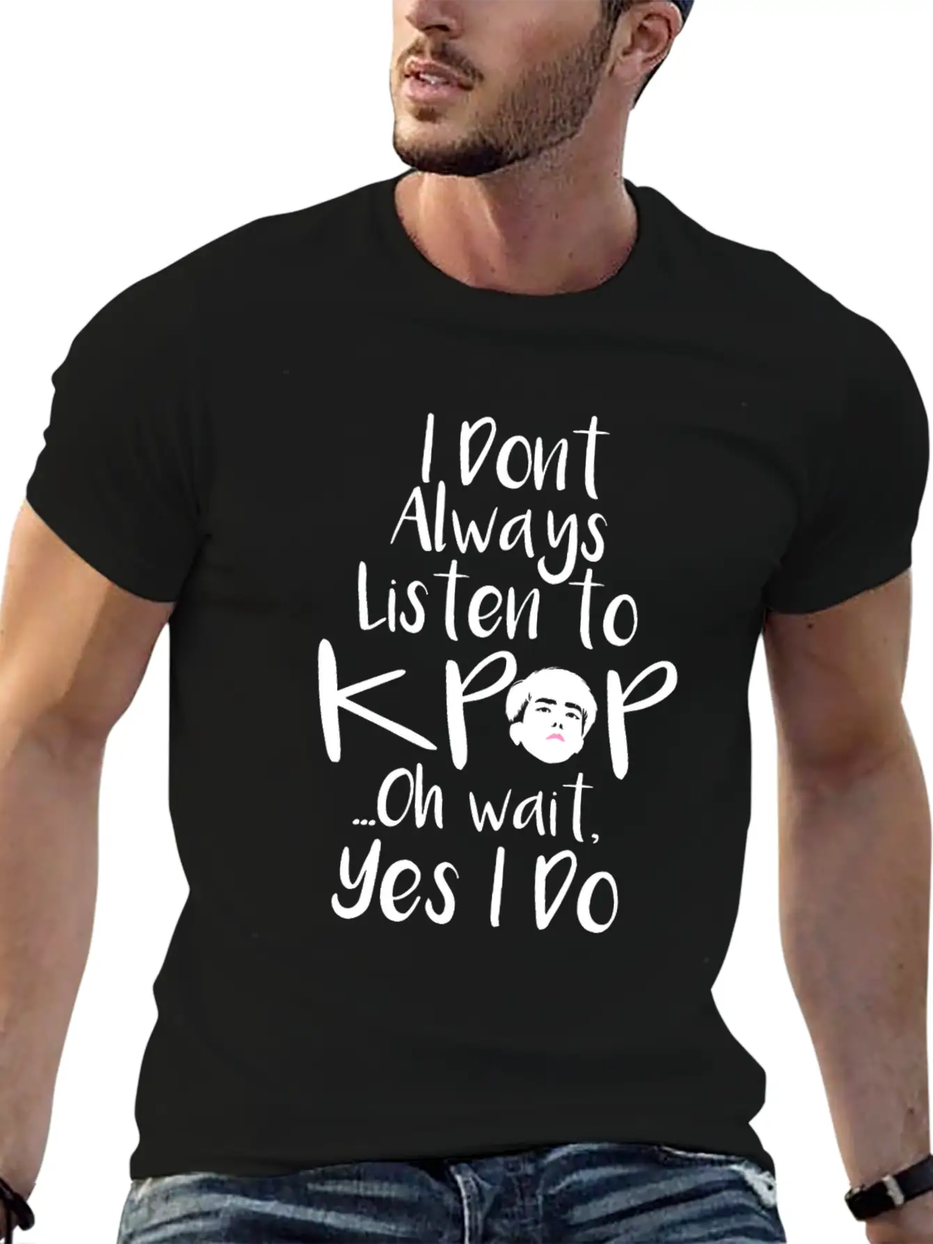 KPop K-pop Saying Unisex Casual T-Shirt – Clean Design For Daily Comfort