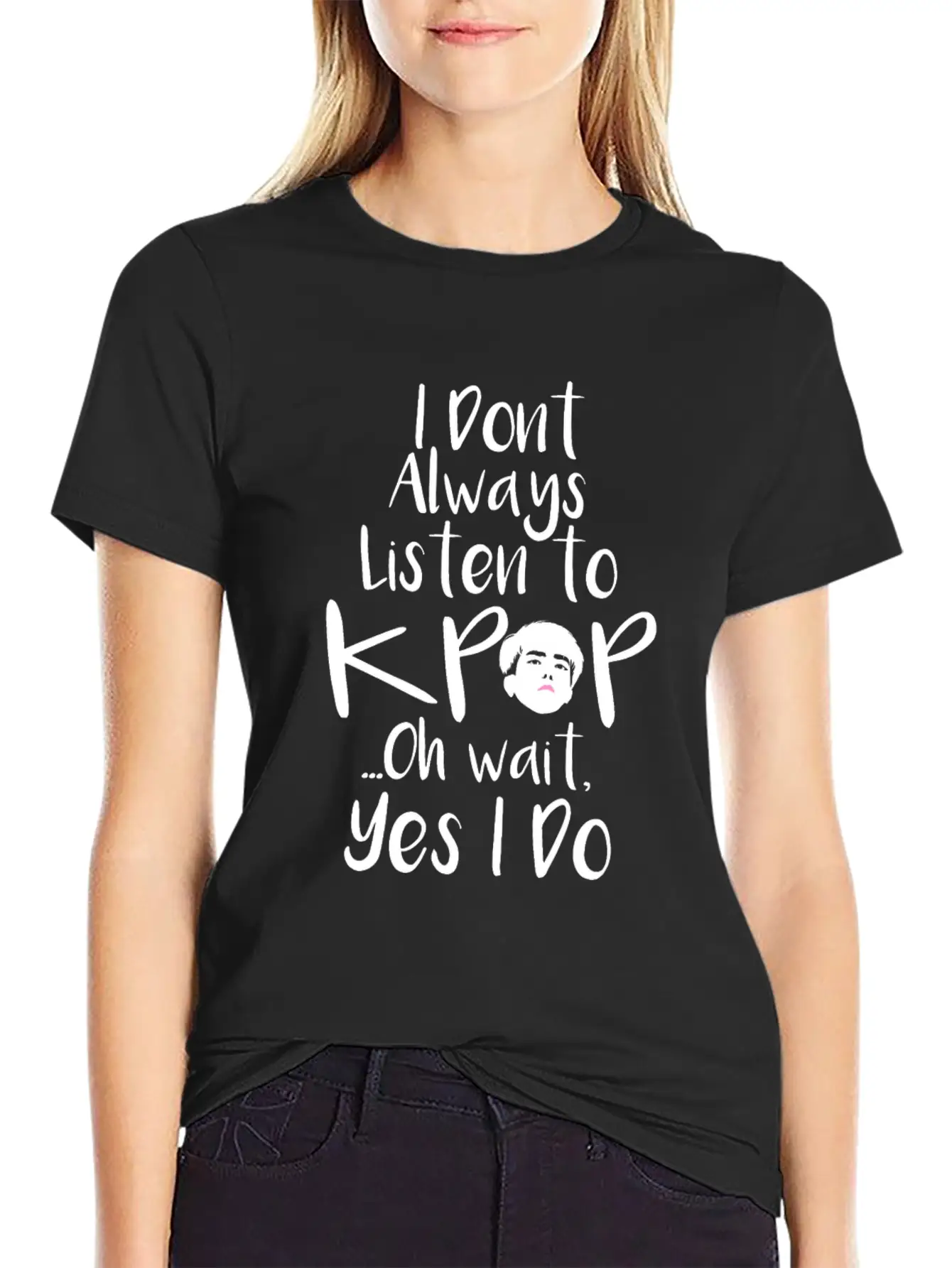 KPop K-pop Saying Unisex Casual T-Shirt – Clean Design For Daily Comfort