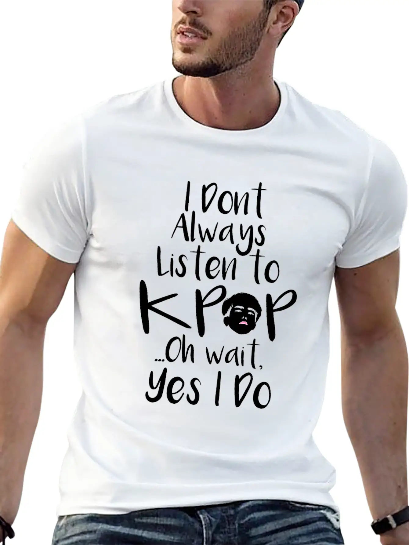 KPop K-pop Saying Unisex Casual T-Shirt – Clean Design For Daily Comfort