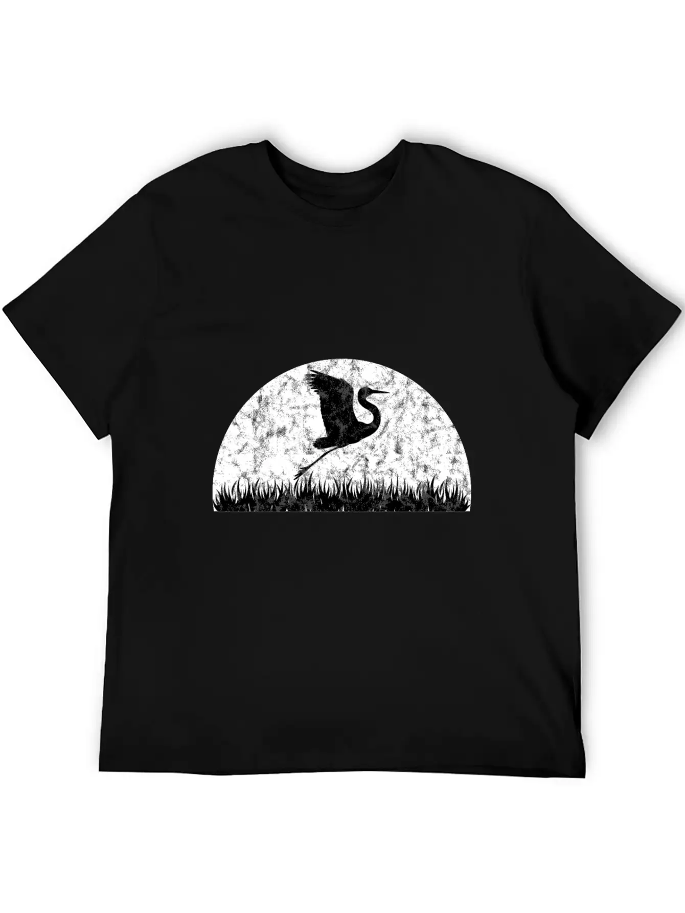 Kranich Japan Heron Herons Comfortable Minimalist Graphic Tee – Summer Style Essential