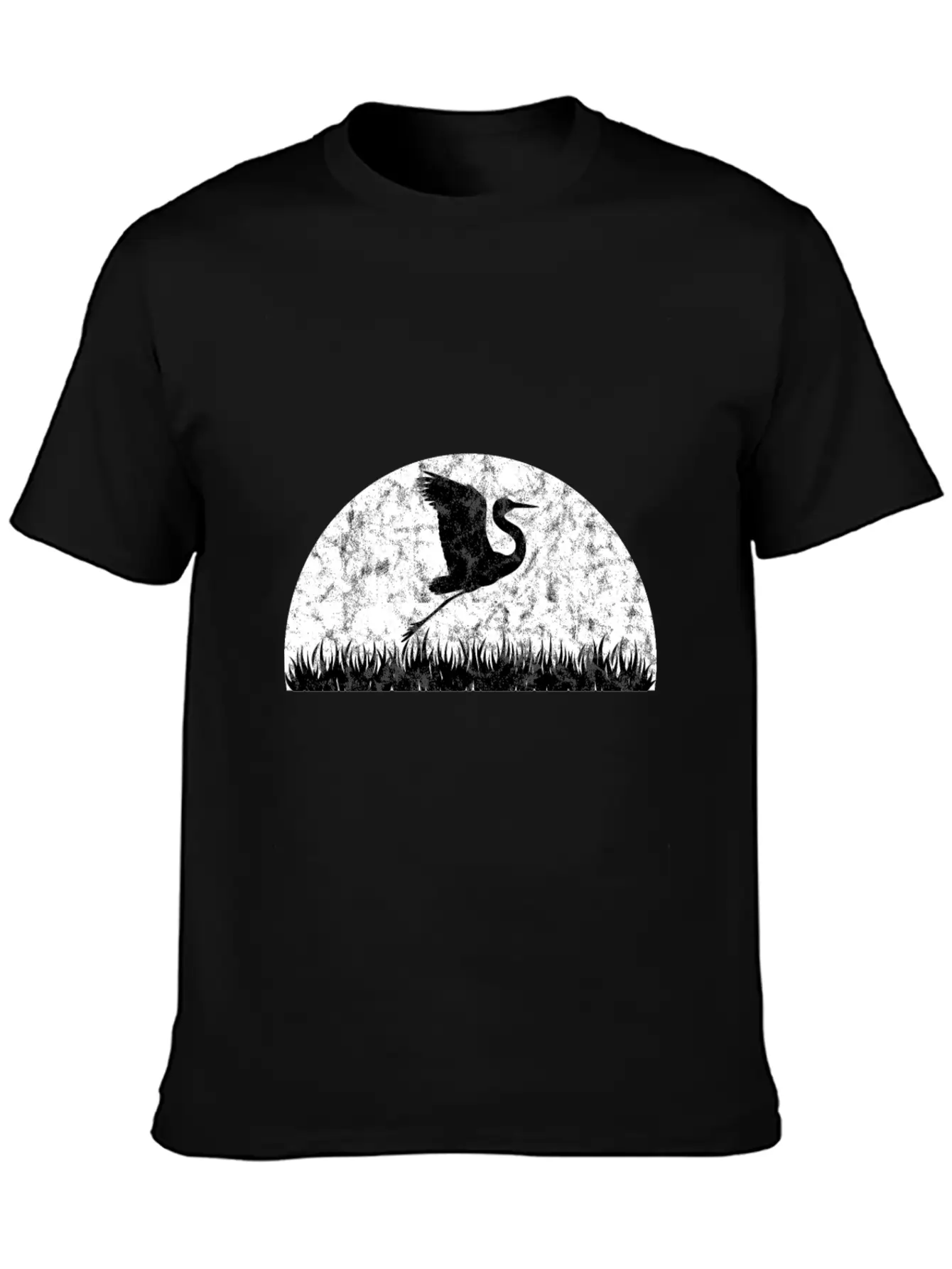 Kranich Japan Heron Herons Comfortable Minimalist Graphic Tee – Summer Style Essential