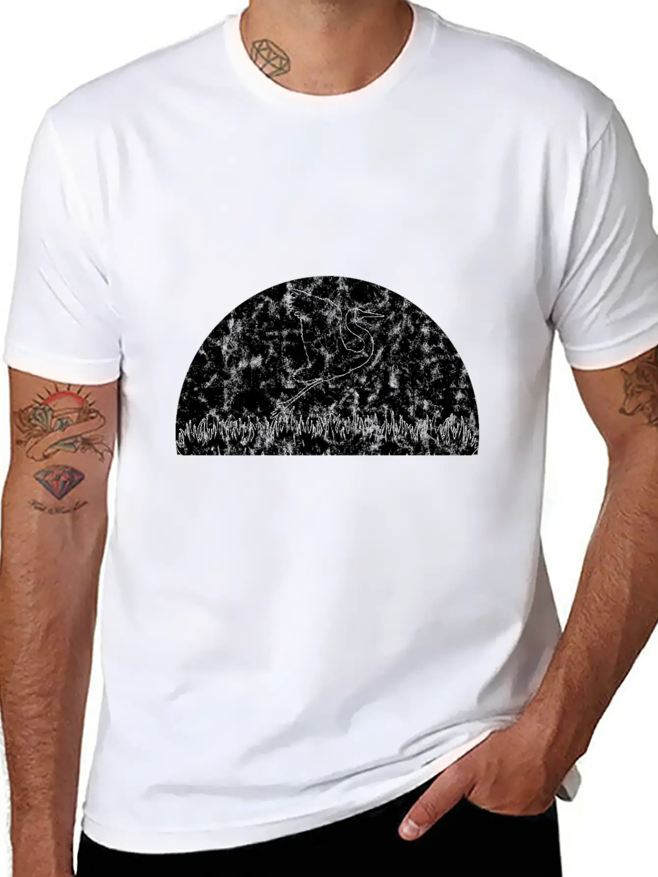 Kranich Japan Heron Herons Comfortable Minimalist Graphic Tee – Summer Style Essential