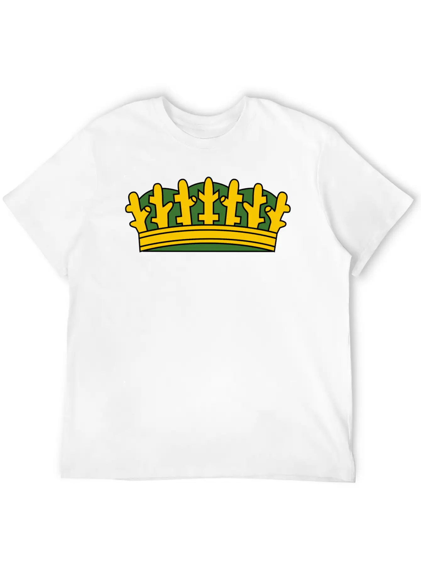 Krone Crown Koenig King Castle Schloss Tower Burg1 Basic Graphic T-Shirt – Daily Comfort In Soft Cotton