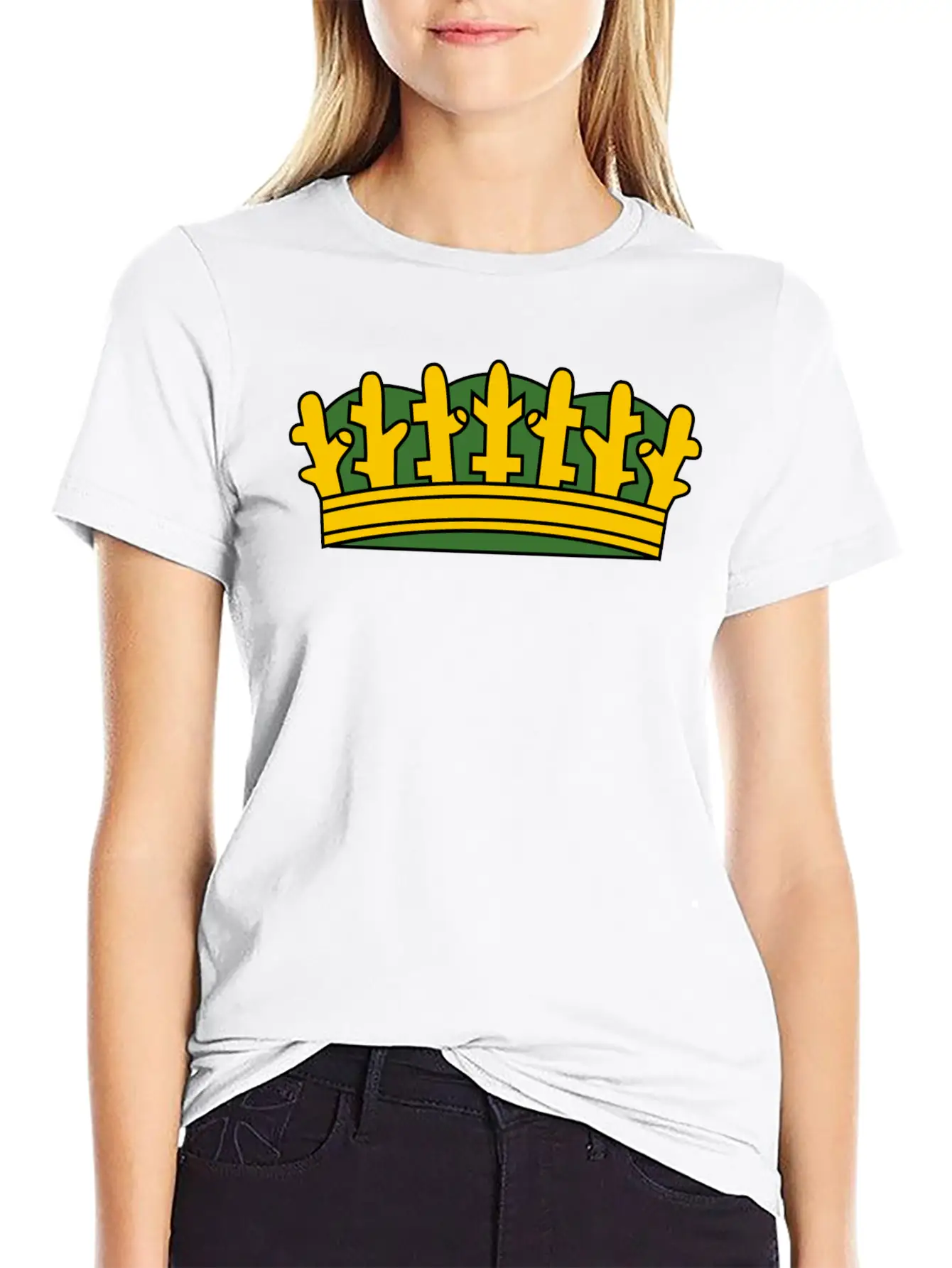 Krone Crown Koenig King Castle Schloss Tower Burg1 Basic Graphic T-Shirt – Daily Comfort In Soft Cotton