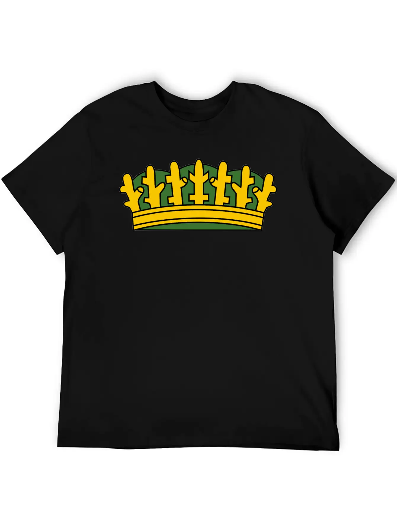 Krone Crown Koenig King Castle Schloss Tower Burg1 Basic Graphic T-Shirt – Daily Comfort In Soft Cotton