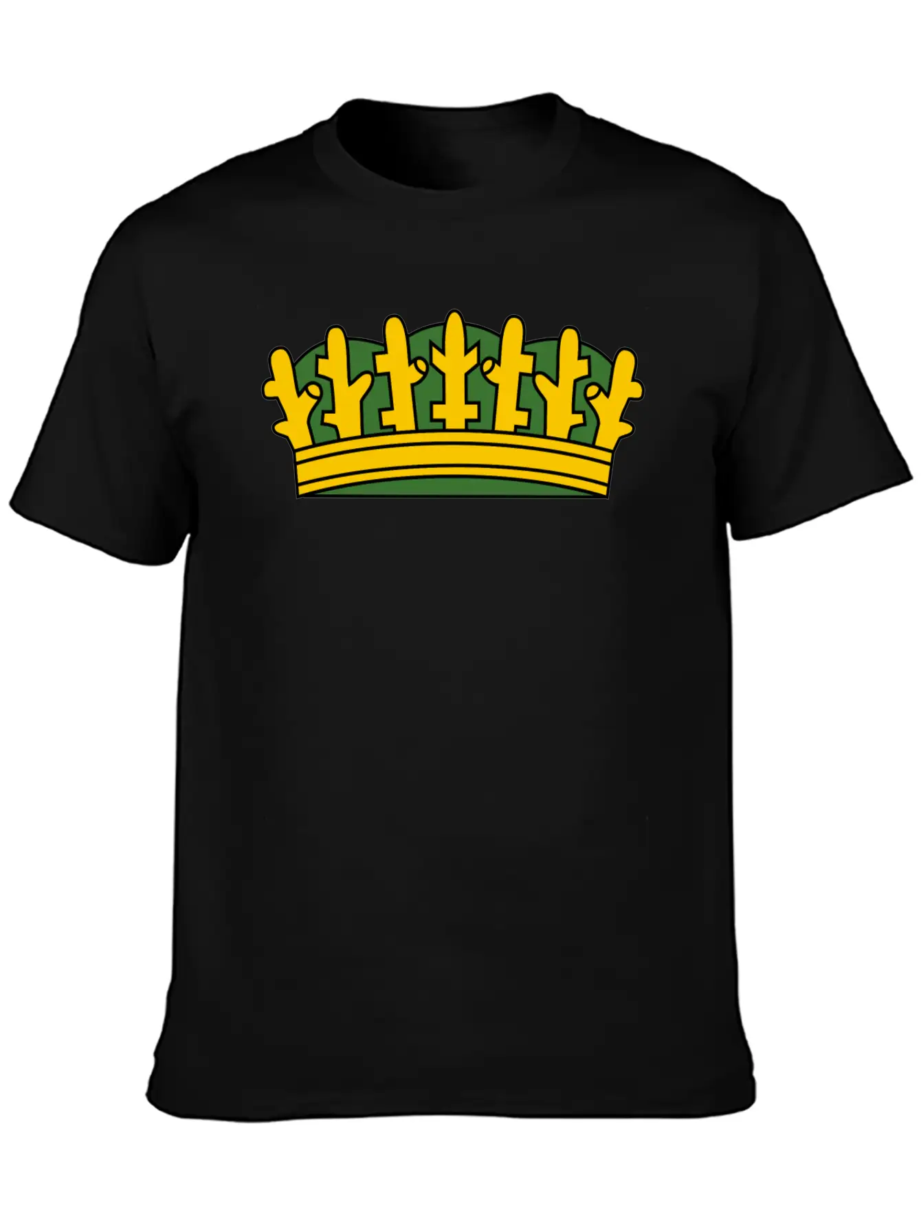 Krone Crown Koenig King Castle Schloss Tower Burg1 Basic Graphic T-Shirt – Daily Comfort In Soft Cotton