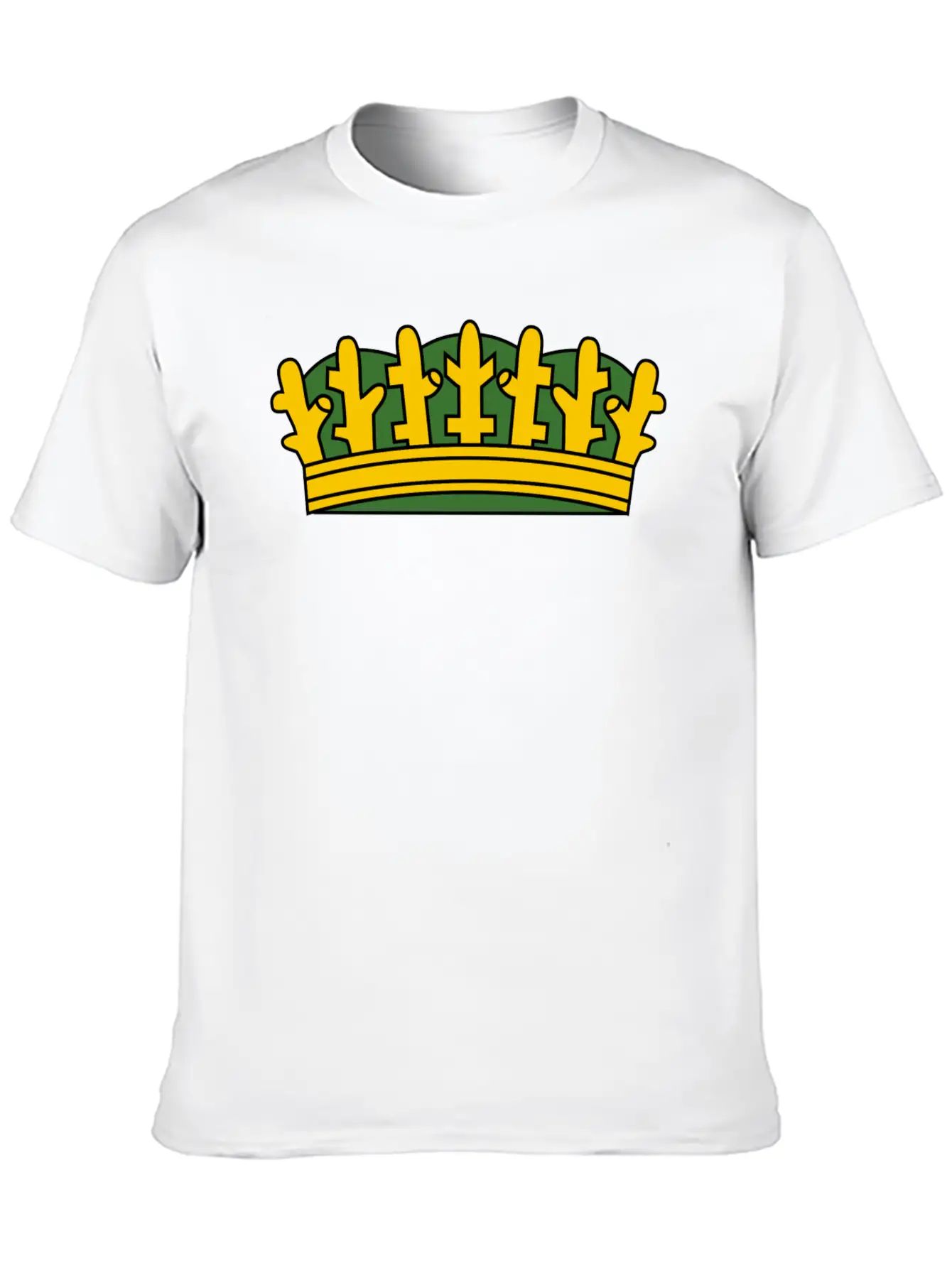 Krone Crown Koenig King Castle Schloss Tower Burg1 Basic Graphic T-Shirt – Daily Comfort In Soft Cotton