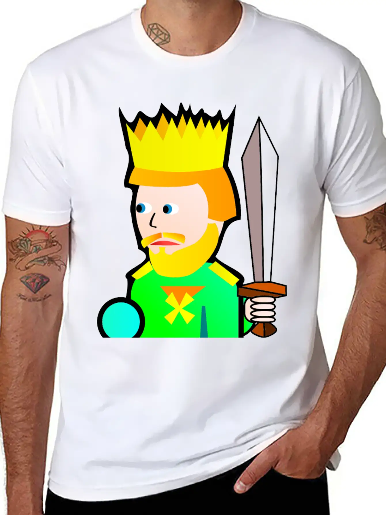 Krone Crown Koenig King Castle Schloss Tower Burg2 Essential Unisex Summer Tee – Soft Cotton Casual Fit