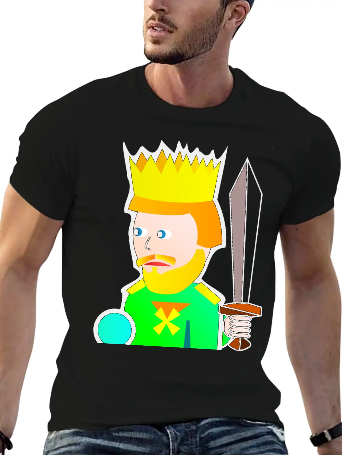 Krone Crown Koenig King Castle Schloss Tower Burg2 Essential Unisex Summer Tee – Soft Cotton Casual Fit
