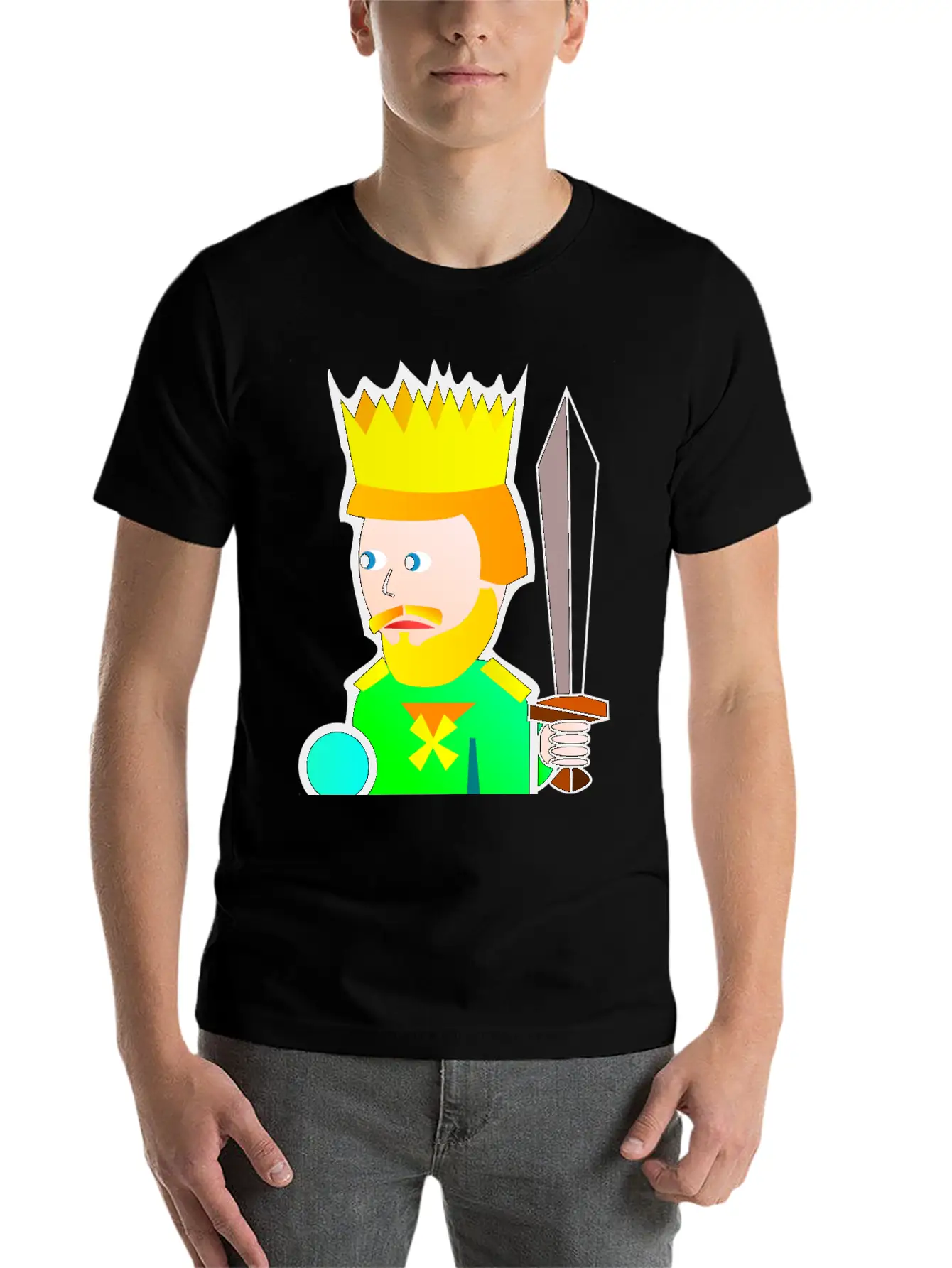 Krone Crown Koenig King Castle Schloss Tower Burg2 Essential Unisex Summer Tee – Soft Cotton Casual Fit