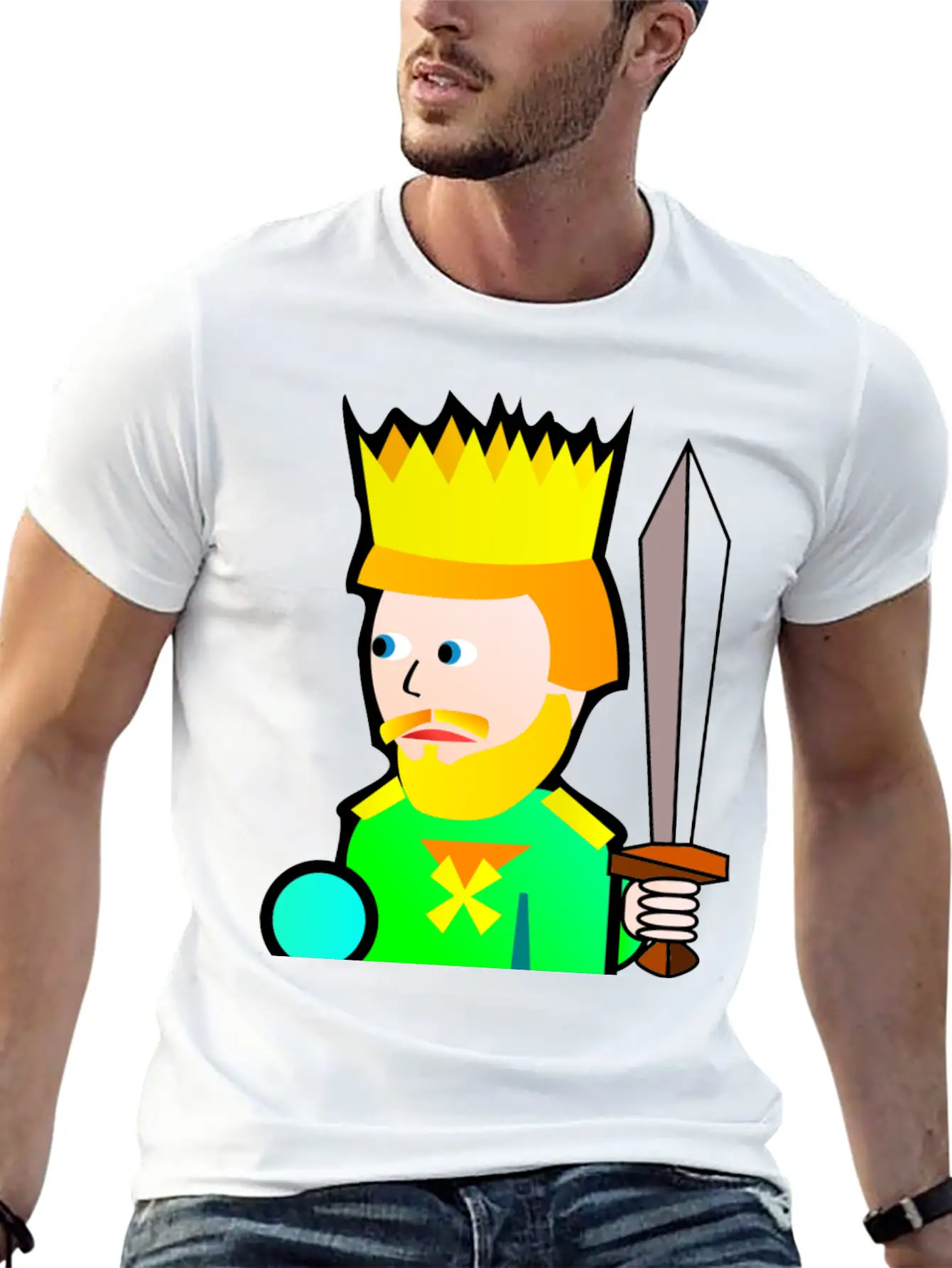 Krone Crown Koenig King Castle Schloss Tower Burg2 Essential Unisex Summer Tee – Soft Cotton Casual Fit