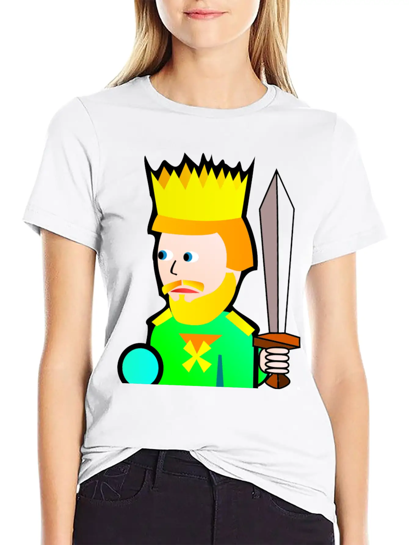 Krone Crown Koenig King Castle Schloss Tower Burg2 Essential Unisex Summer Tee – Soft Cotton Casual Fit