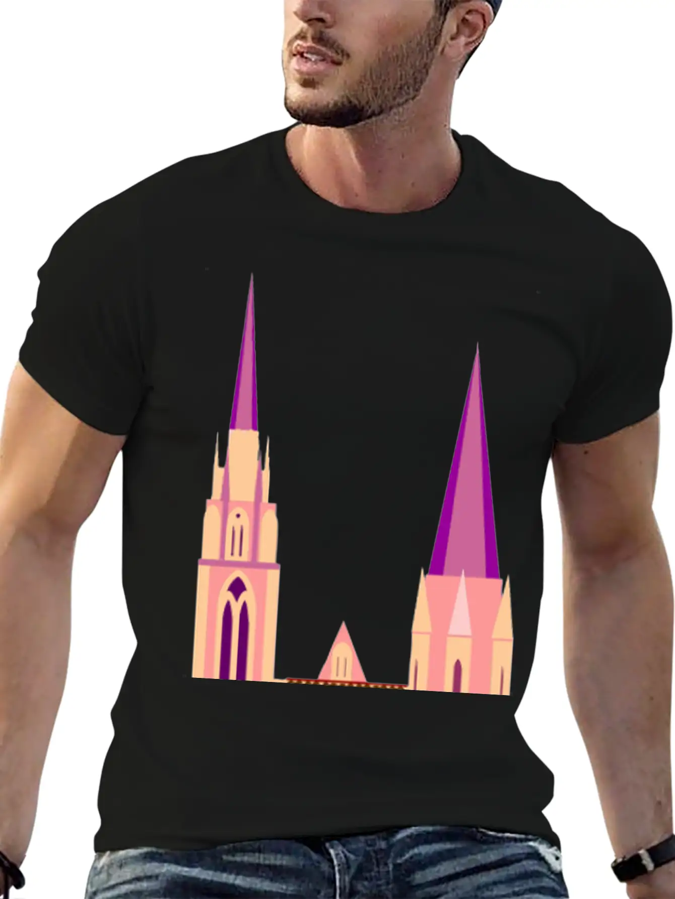 Krone Crown Koenig King Castle Schloss Tower Burg2 Unisex Short Sleeve Soft Cotton T-Shirt – Casual Everyday Wear
