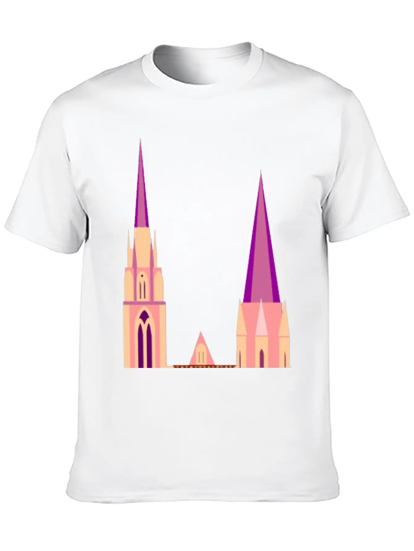Krone Crown Koenig King Castle Schloss Tower Burg2 Unisex Short Sleeve Soft Cotton T-Shirt – Casual Everyday Wear