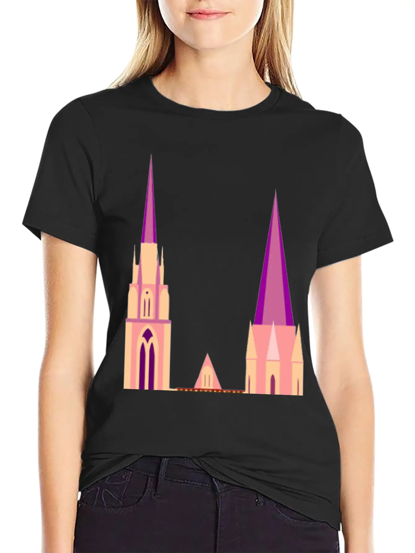 Krone Crown Koenig King Castle Schloss Tower Burg2 Unisex Short Sleeve Soft Cotton T-Shirt – Casual Everyday Wear