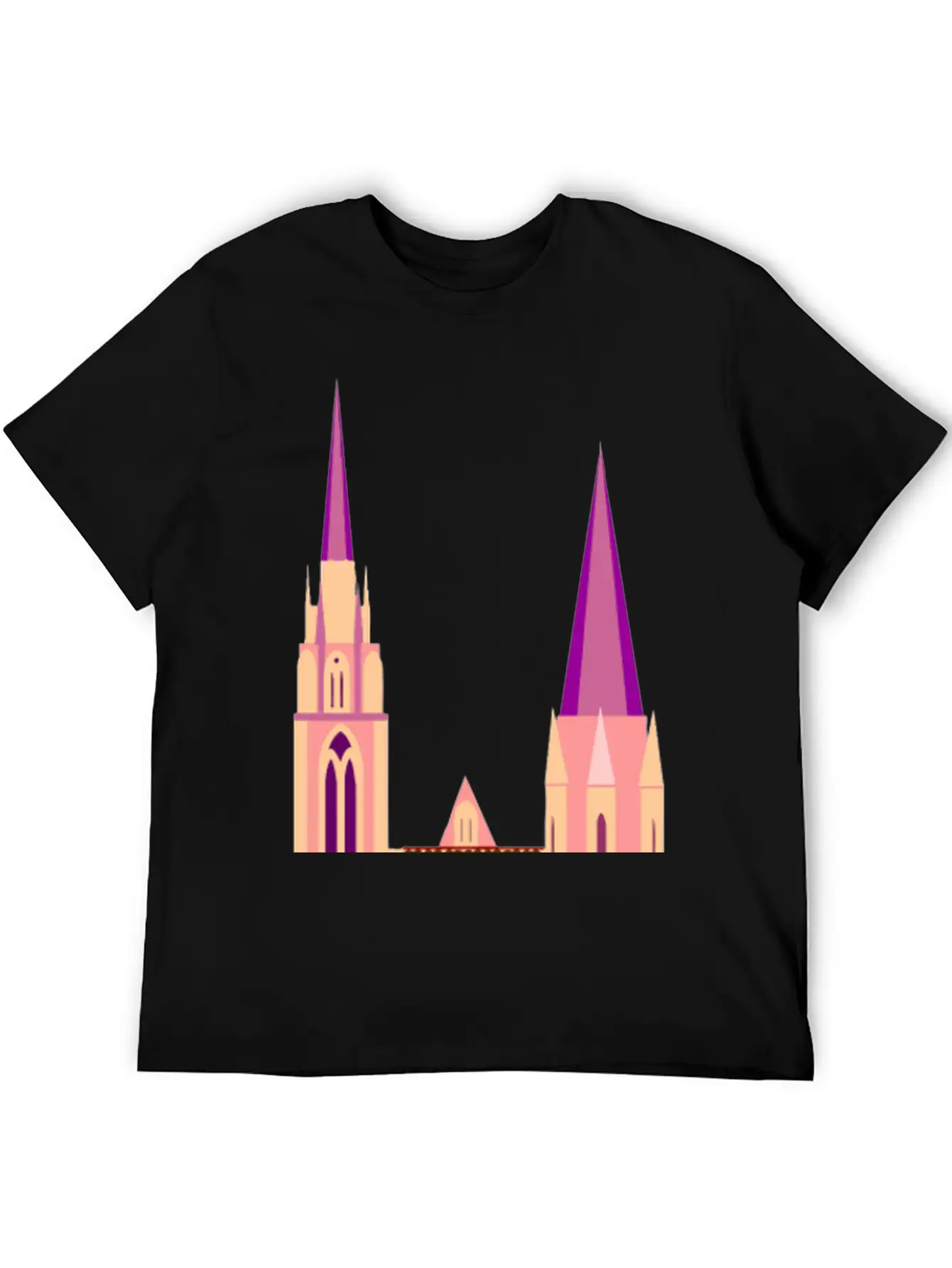 Krone Crown Koenig King Castle Schloss Tower Burg2 Unisex Short Sleeve Soft Cotton T-Shirt – Casual Everyday Wear