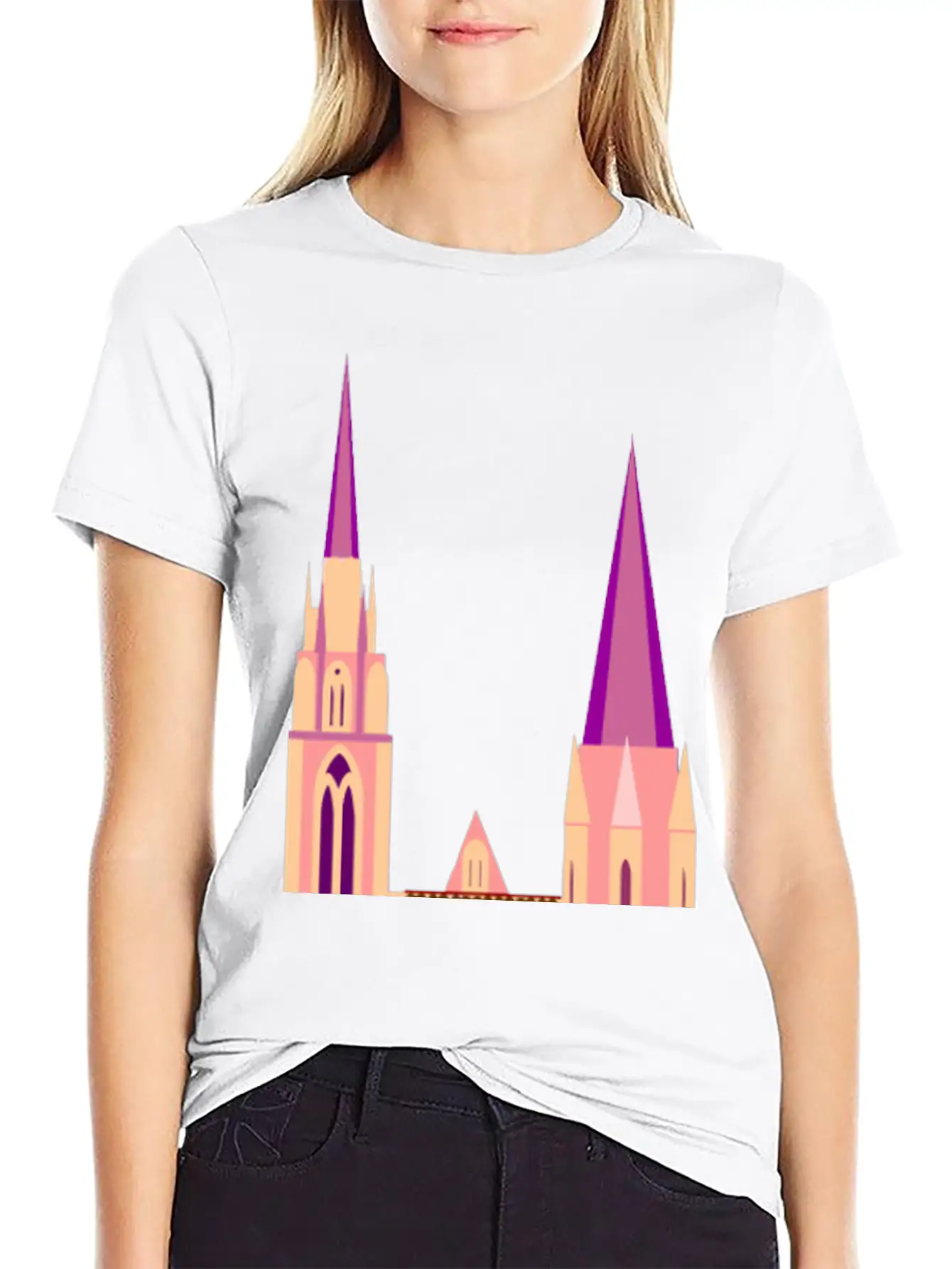 Krone Crown Koenig King Castle Schloss Tower Burg2 Unisex Short Sleeve Soft Cotton T-Shirt – Casual Everyday Wear