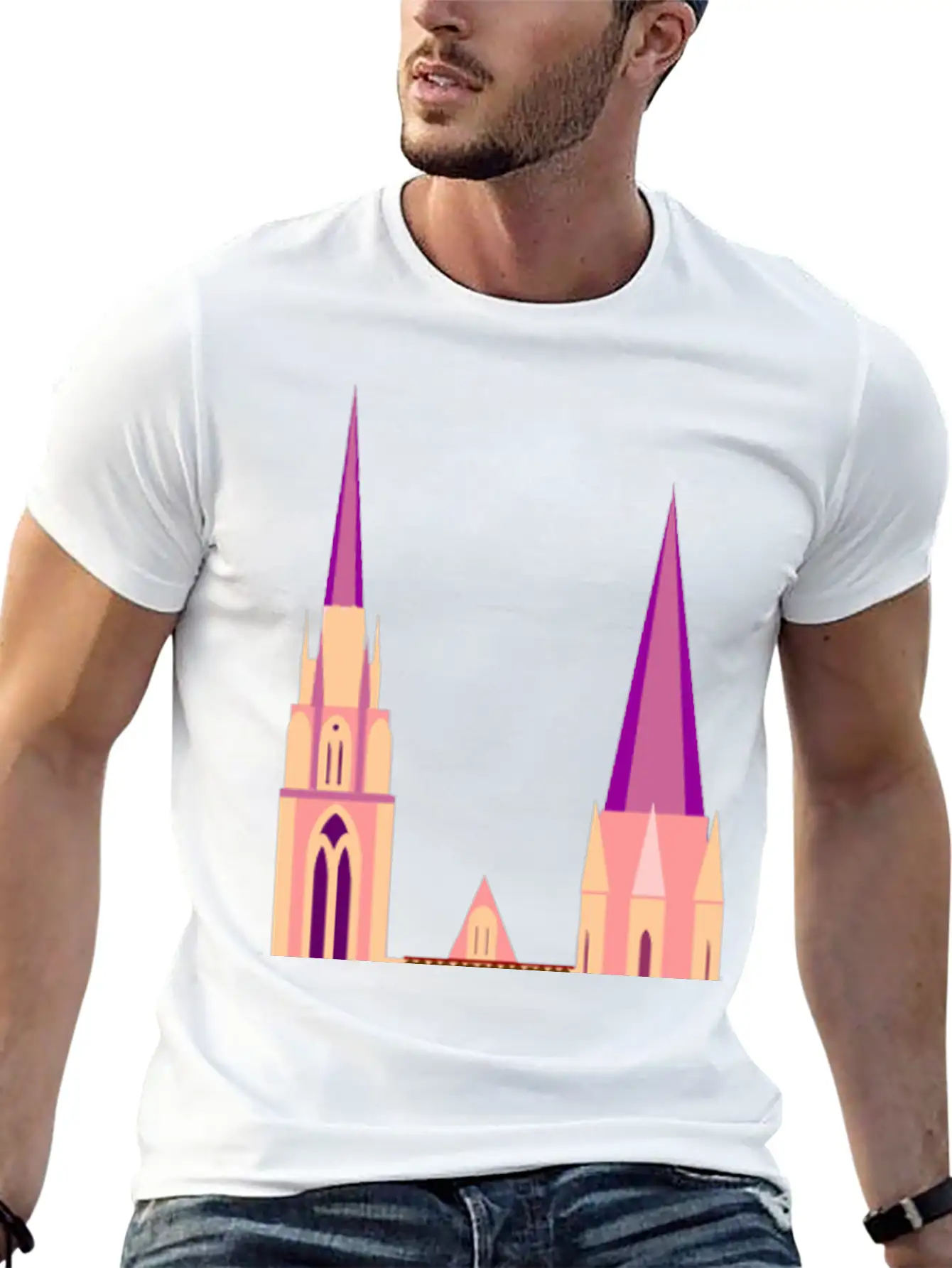 Krone Crown Koenig King Castle Schloss Tower Burg2 Unisex Short Sleeve Soft Cotton T-Shirt – Casual Everyday Wear