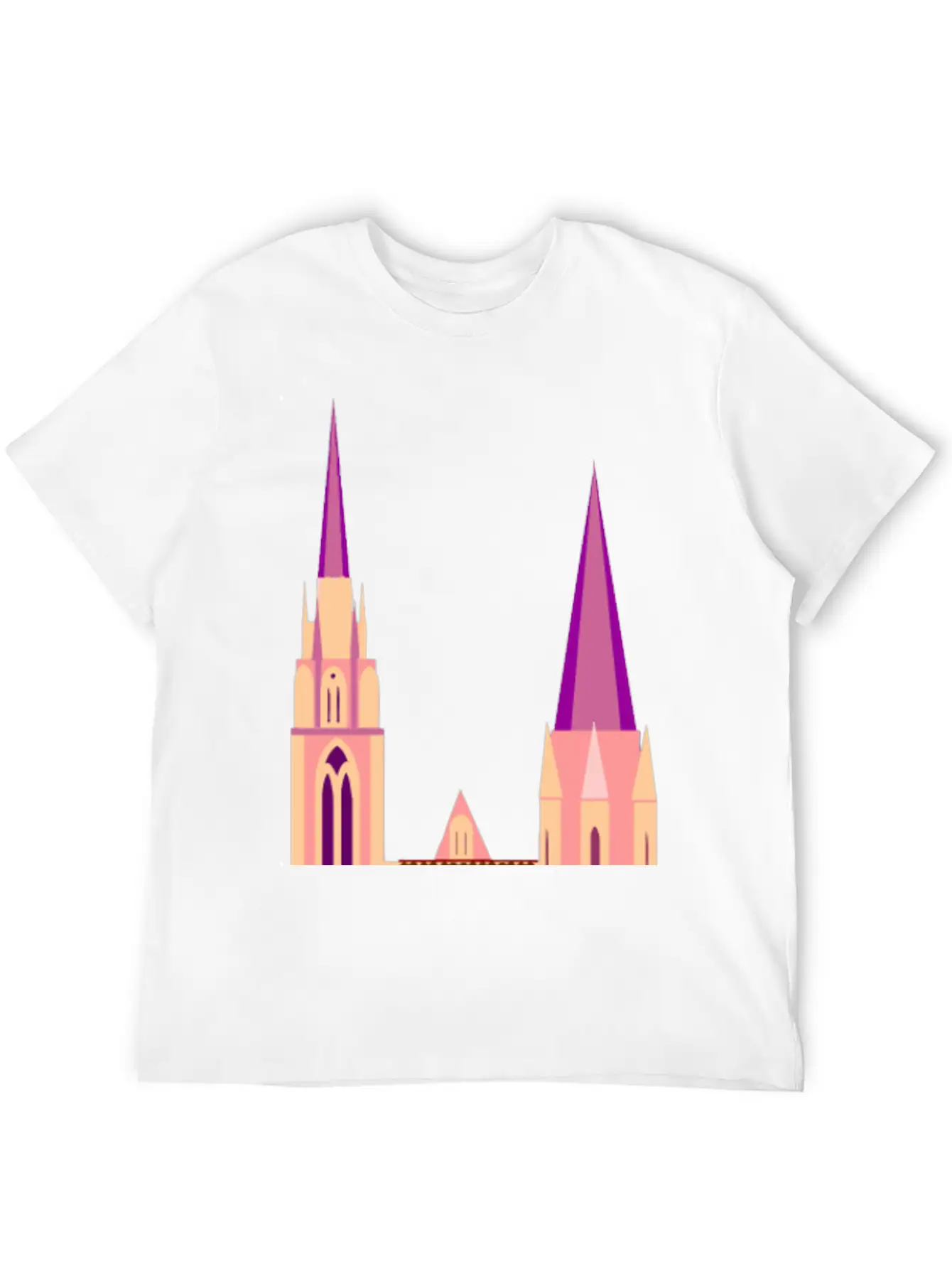 Krone Crown Koenig King Castle Schloss Tower Burg2 Unisex Short Sleeve Soft Cotton T-Shirt – Casual Everyday Wear