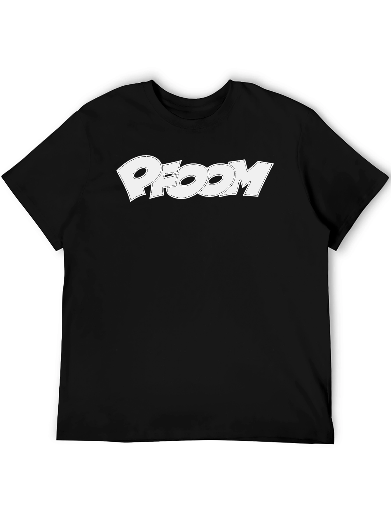 PFOOM Graphic Tee - Black Cotton Blend