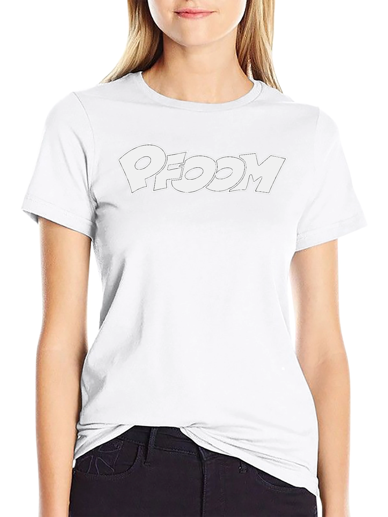 PFOOM Graphic Tee - Black Cotton Blend