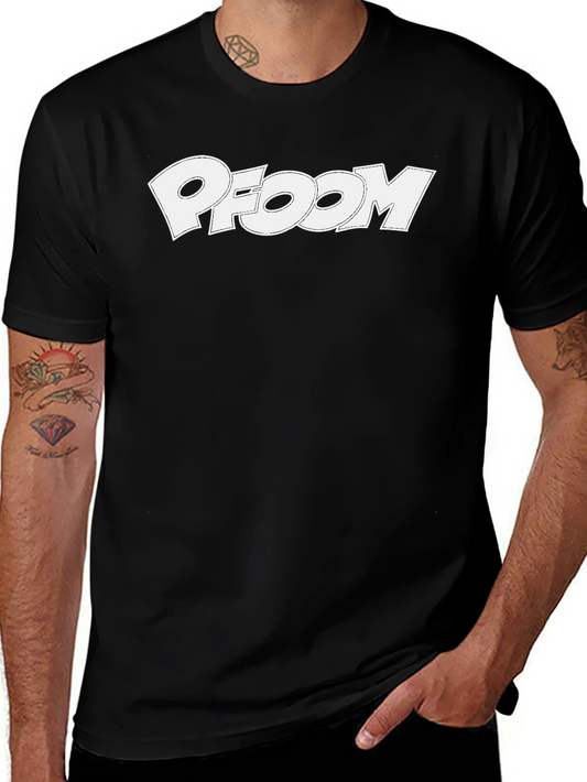 PFOOM Graphic Tee - Black Cotton Blend