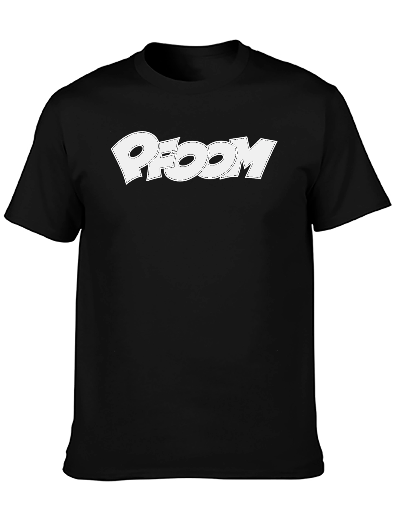 PFOOM Graphic Tee - Black Cotton Blend