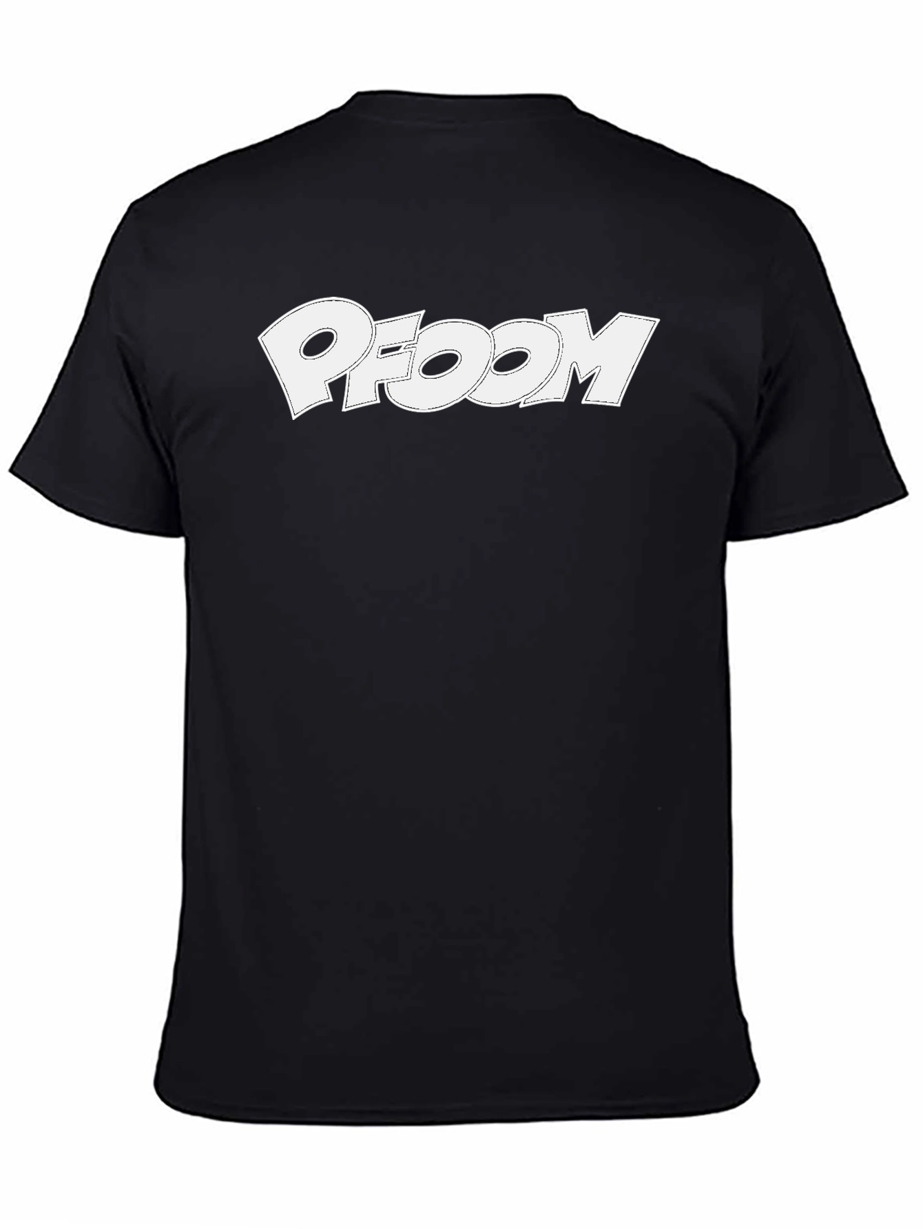 PFOOM Graphic Tee - Black Cotton Blend