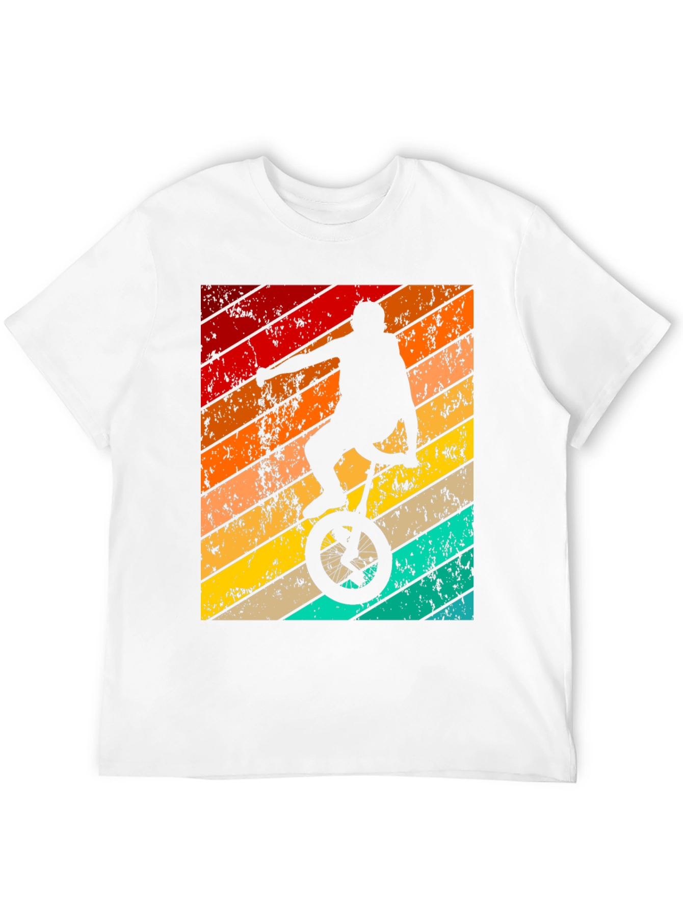 Retro Unicycle Rider Graphic Tee